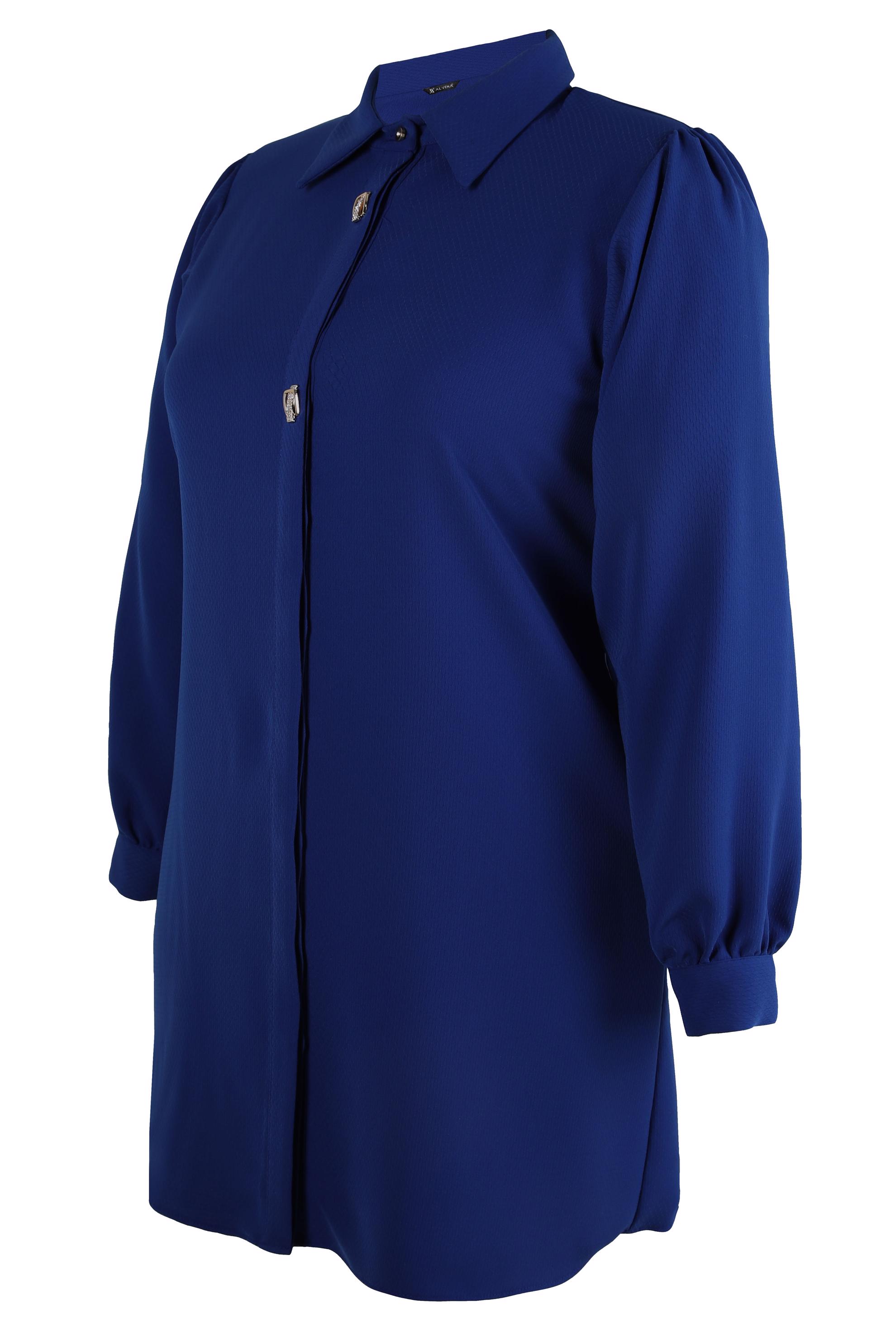 Hijab clothing NAVY BLUE TUNIC WITH ACCESSORY DETAIL 20480