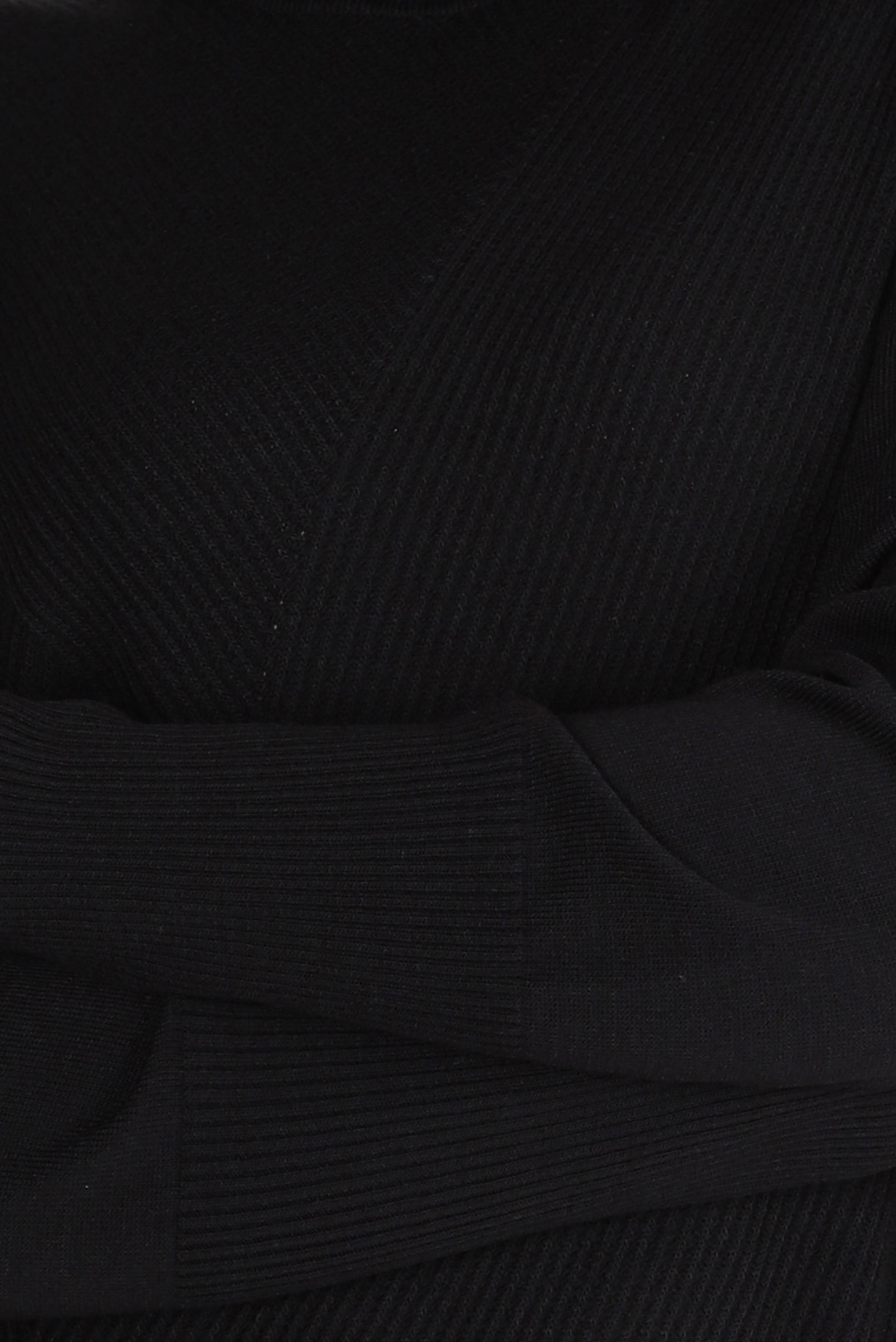 Tesettür giyim SİYAH BOĞAZLI YAKA TRİKO TUNİK 44007