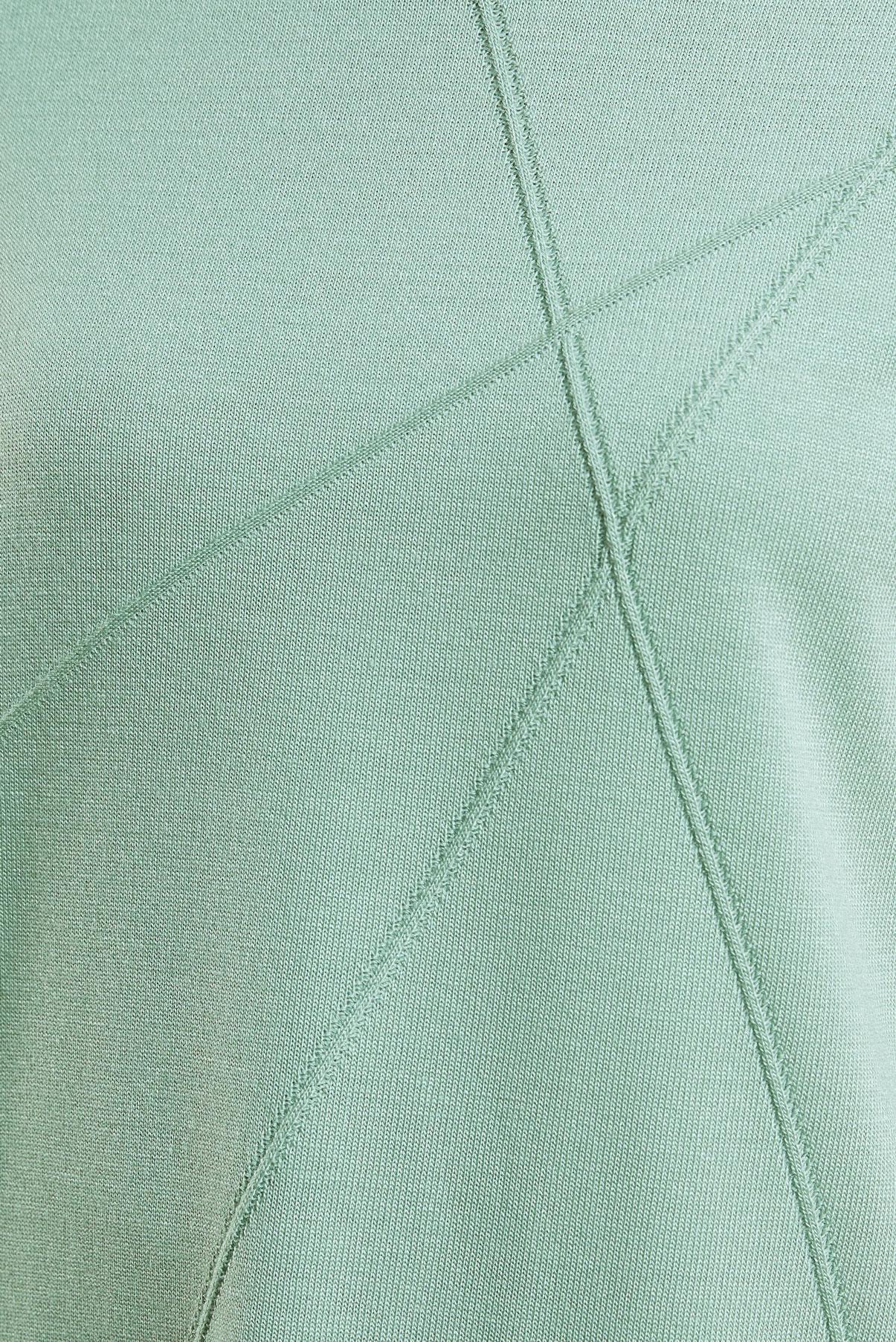 Tesettür giyim YEŞİL BOĞAZLI YAKA TRİKO TUNİK 44009