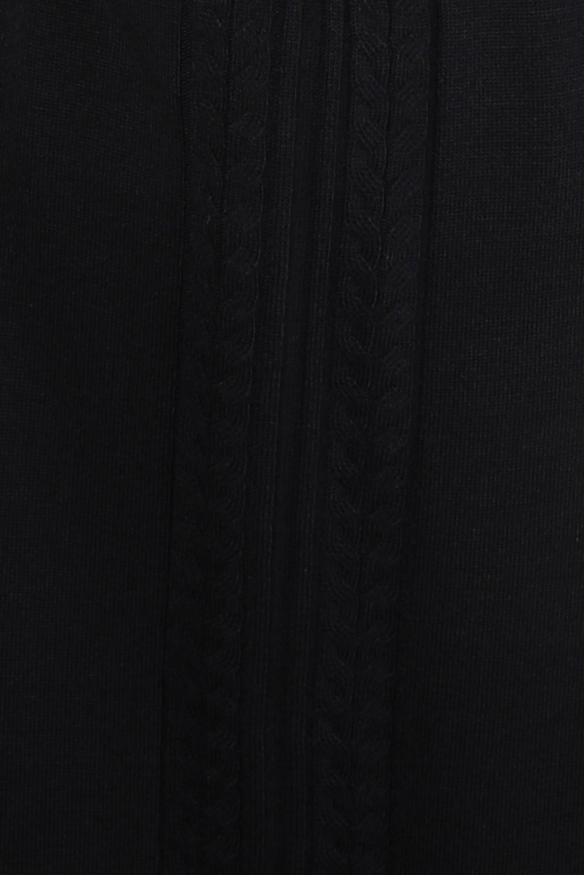 Tesettür giyim SİYAH BOĞAZLI YAKA TRİKO TUNİK 44011