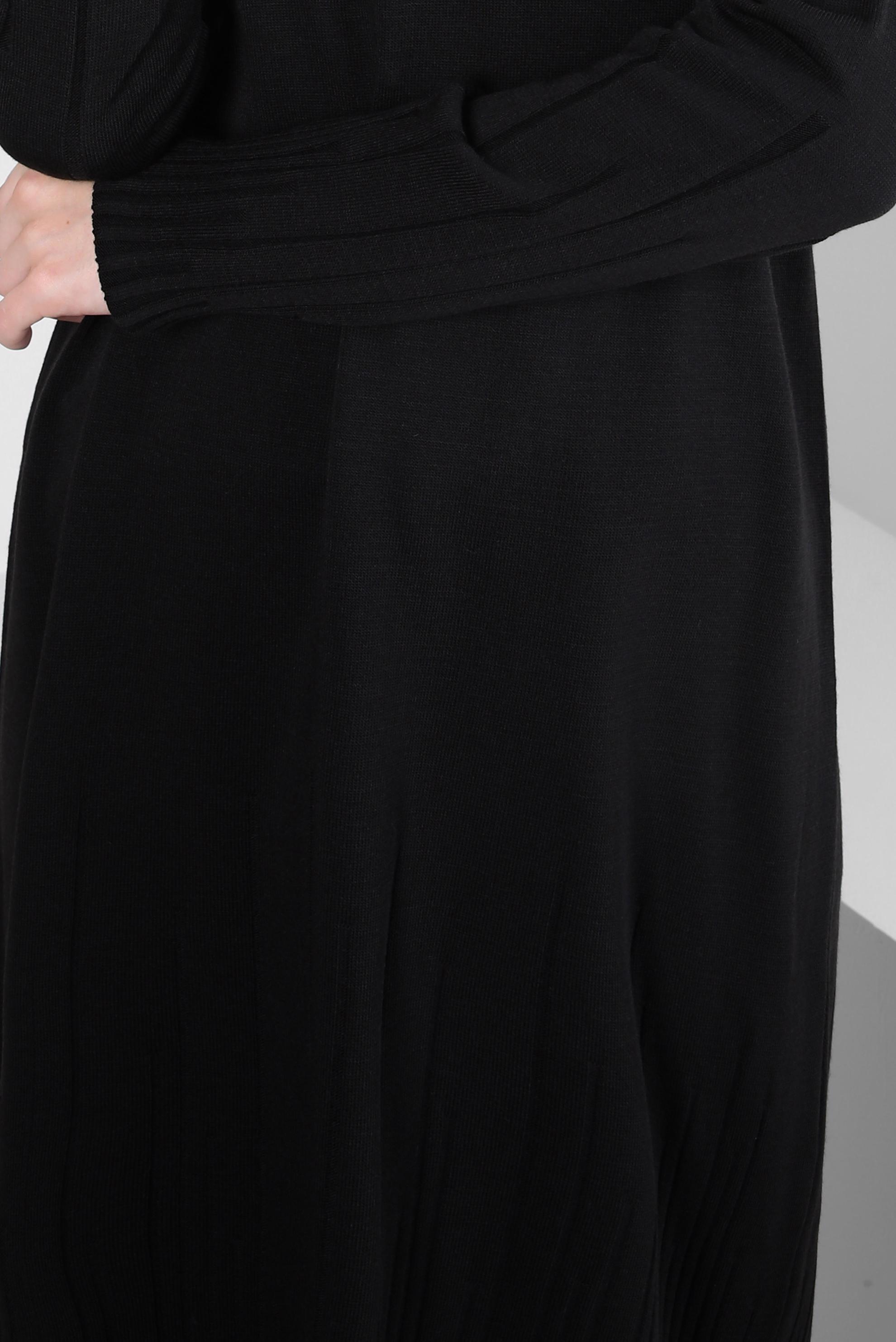 Tesettür giyim SİYAH BOĞAZLI YAKA TRİKO TUNİK 44012