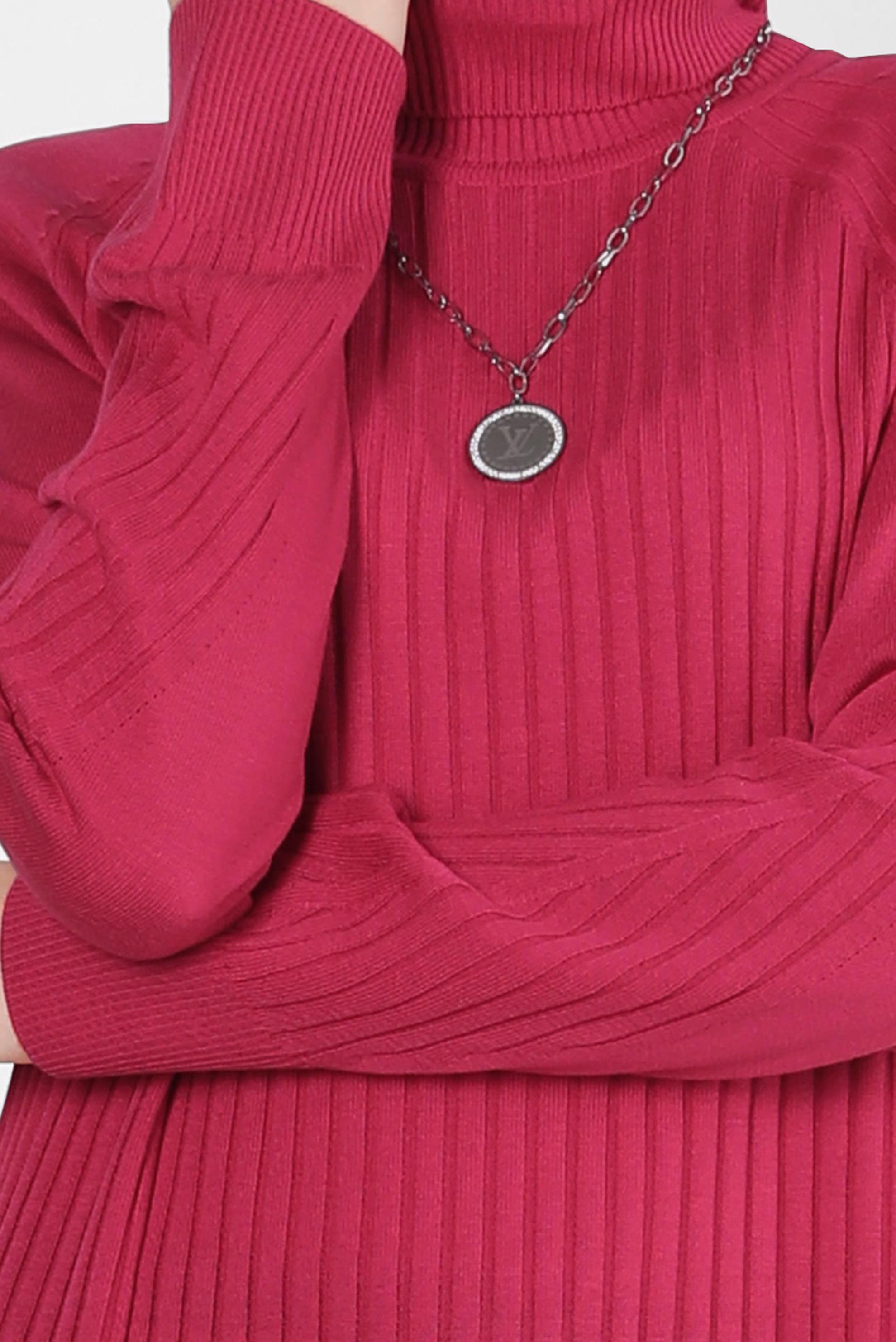 Tesettür giyim FUŞYA TRİKO TUNİK 44016