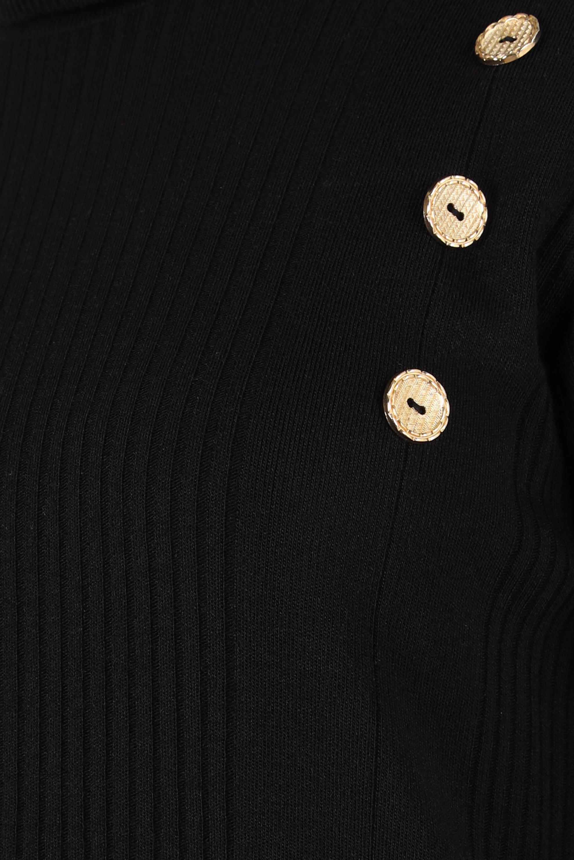 Tesettür giyim SİYAH BOĞAZLI YAKA TRİKO TUNİK 44017