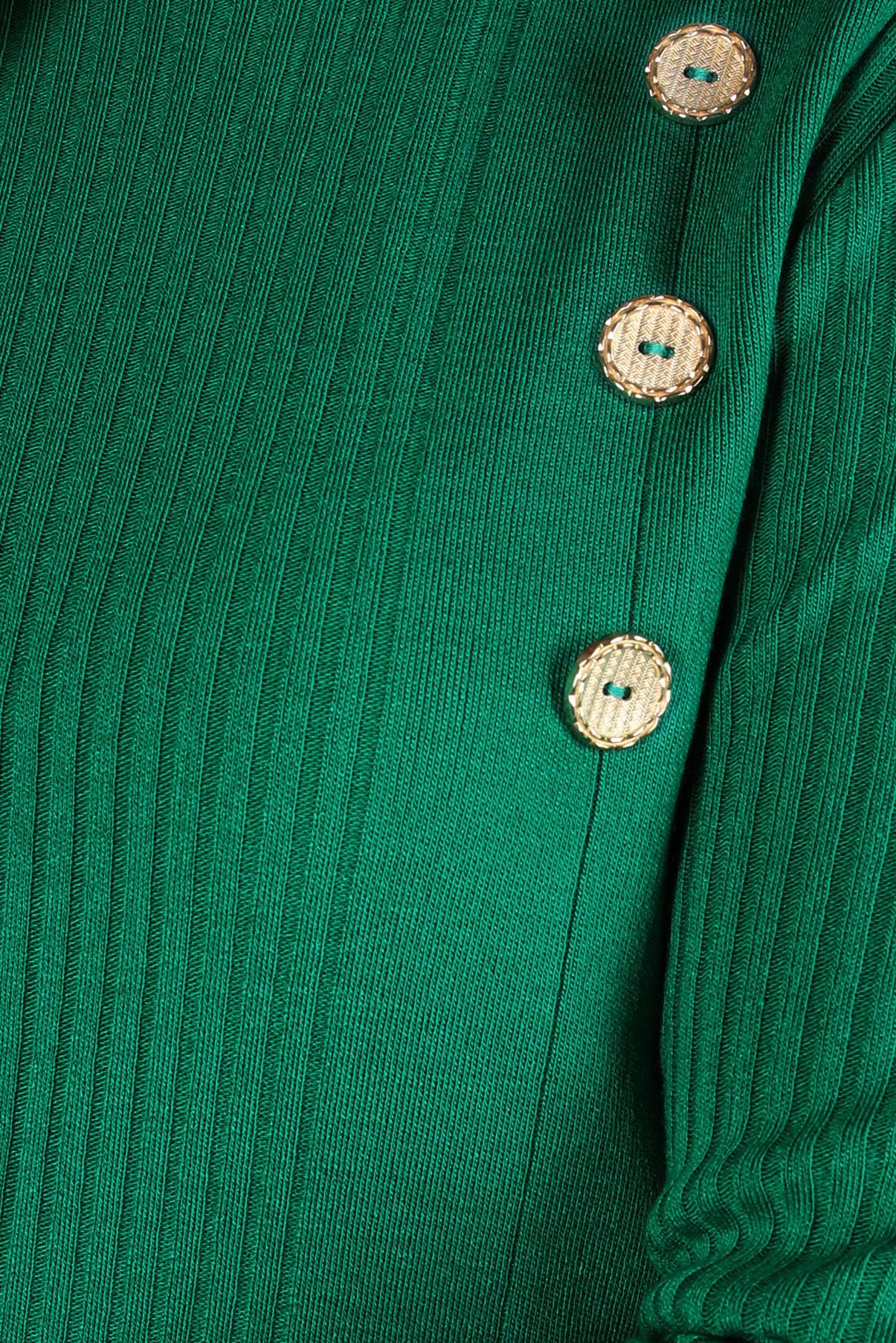 Tesettür giyim YEŞİL BOĞAZLI YAKA TRİKO TUNİK 44017