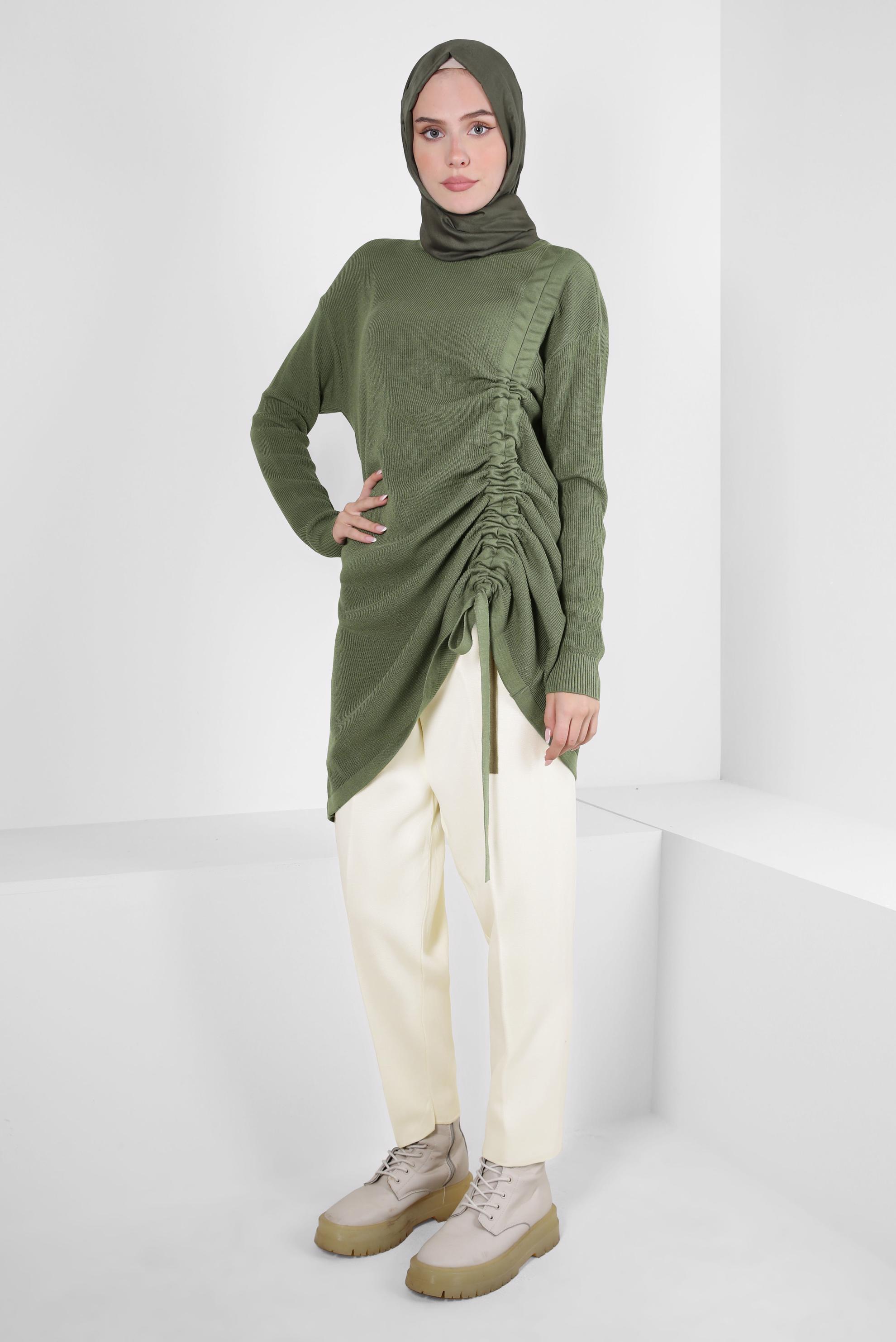 Hijab clothing GREEN KNITWEAR TUNIC 44018