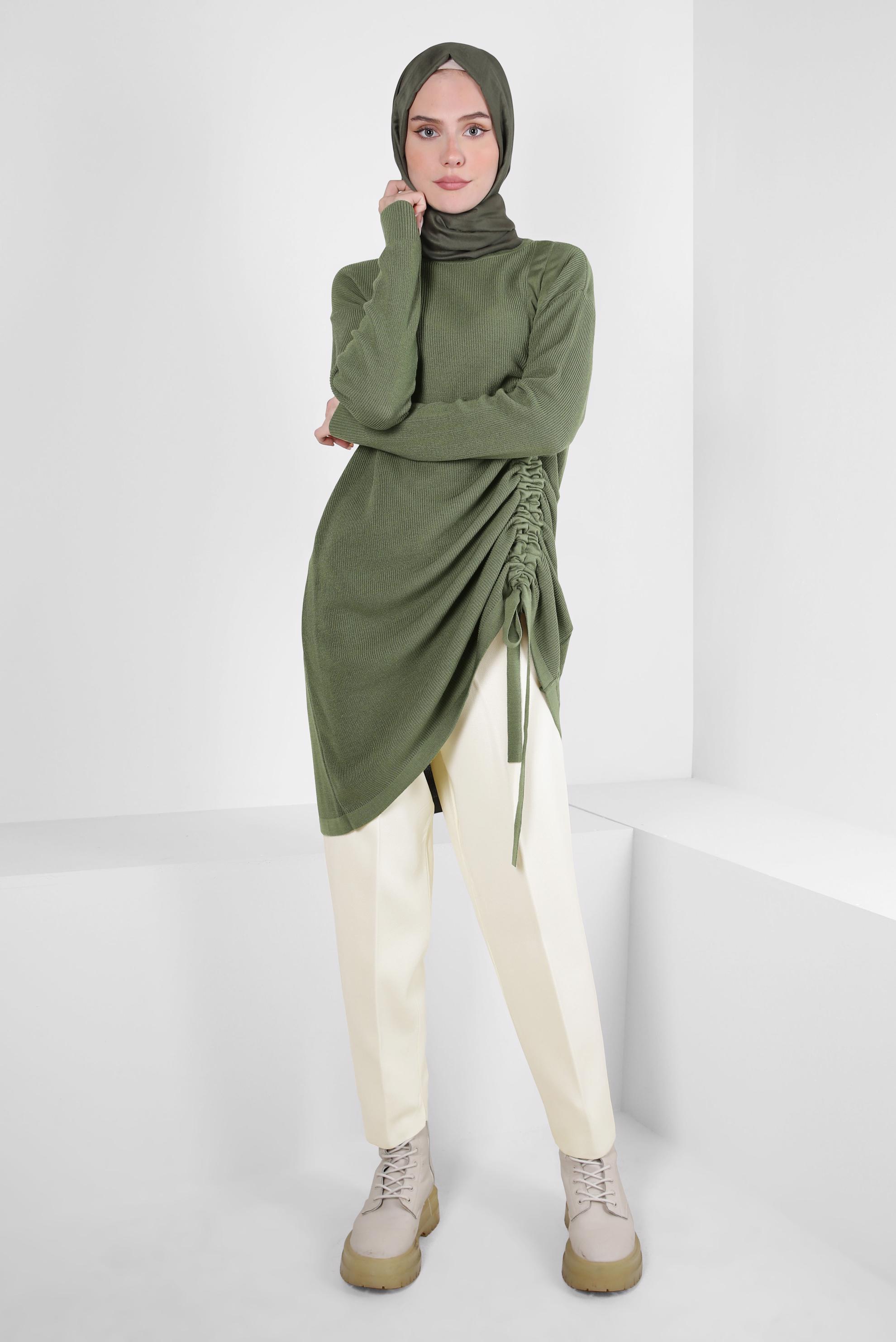 Hijab clothing GREEN KNITWEAR TUNIC 44018