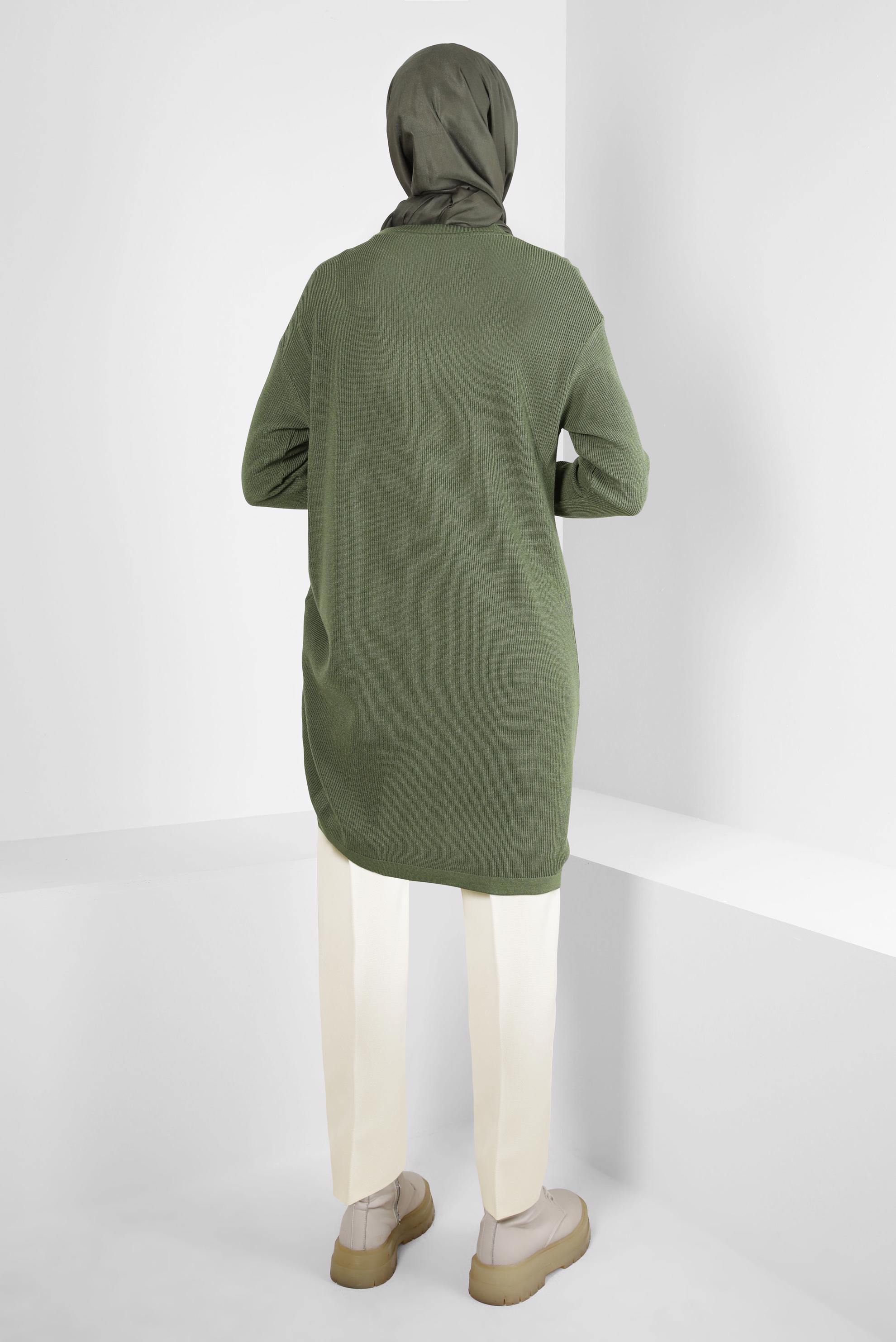 Hijab clothing GREEN KNITWEAR TUNIC 44018