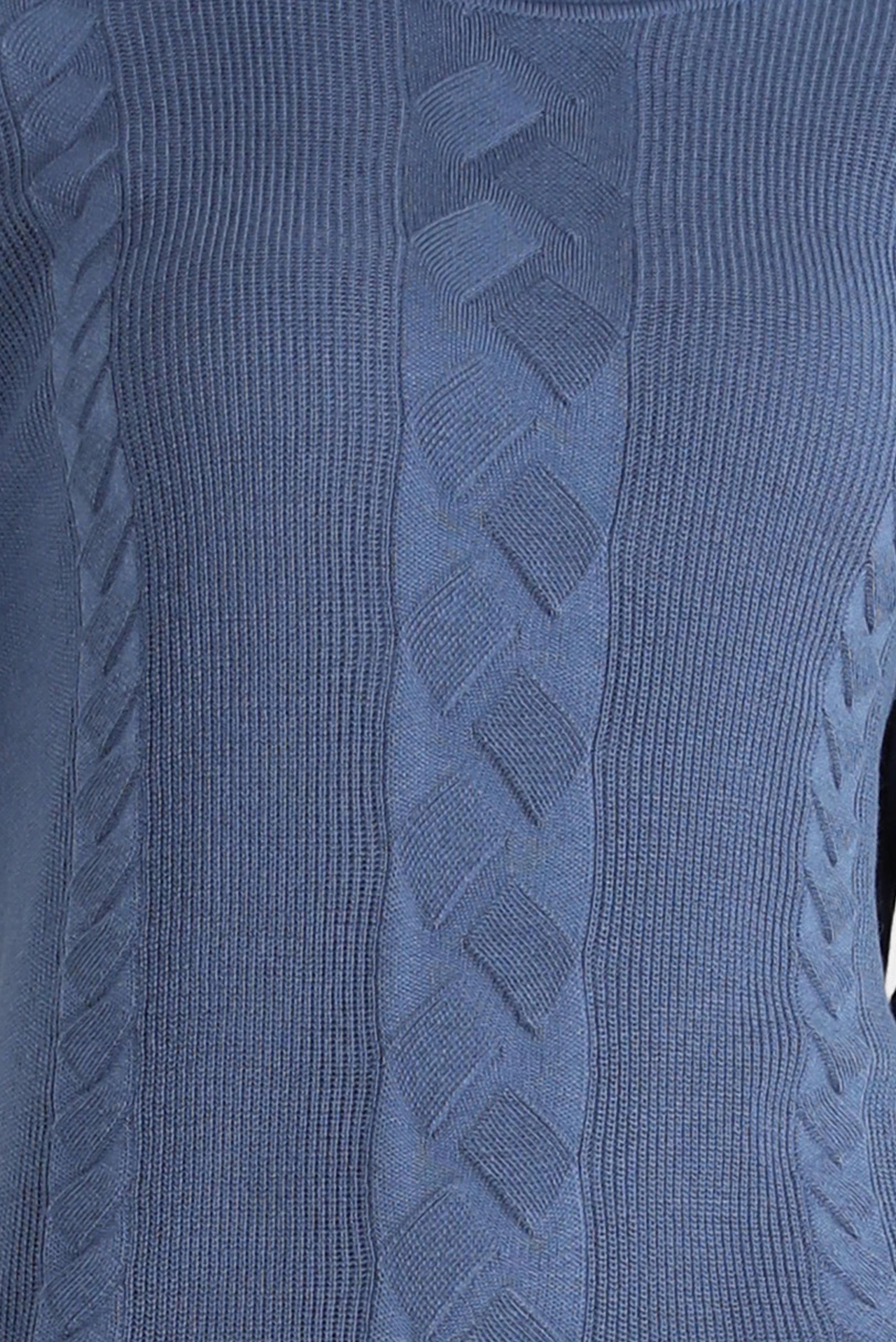 Tesettür giyim LACİVERT BOĞAZLI YAKA TRİKO TUNİK 44019