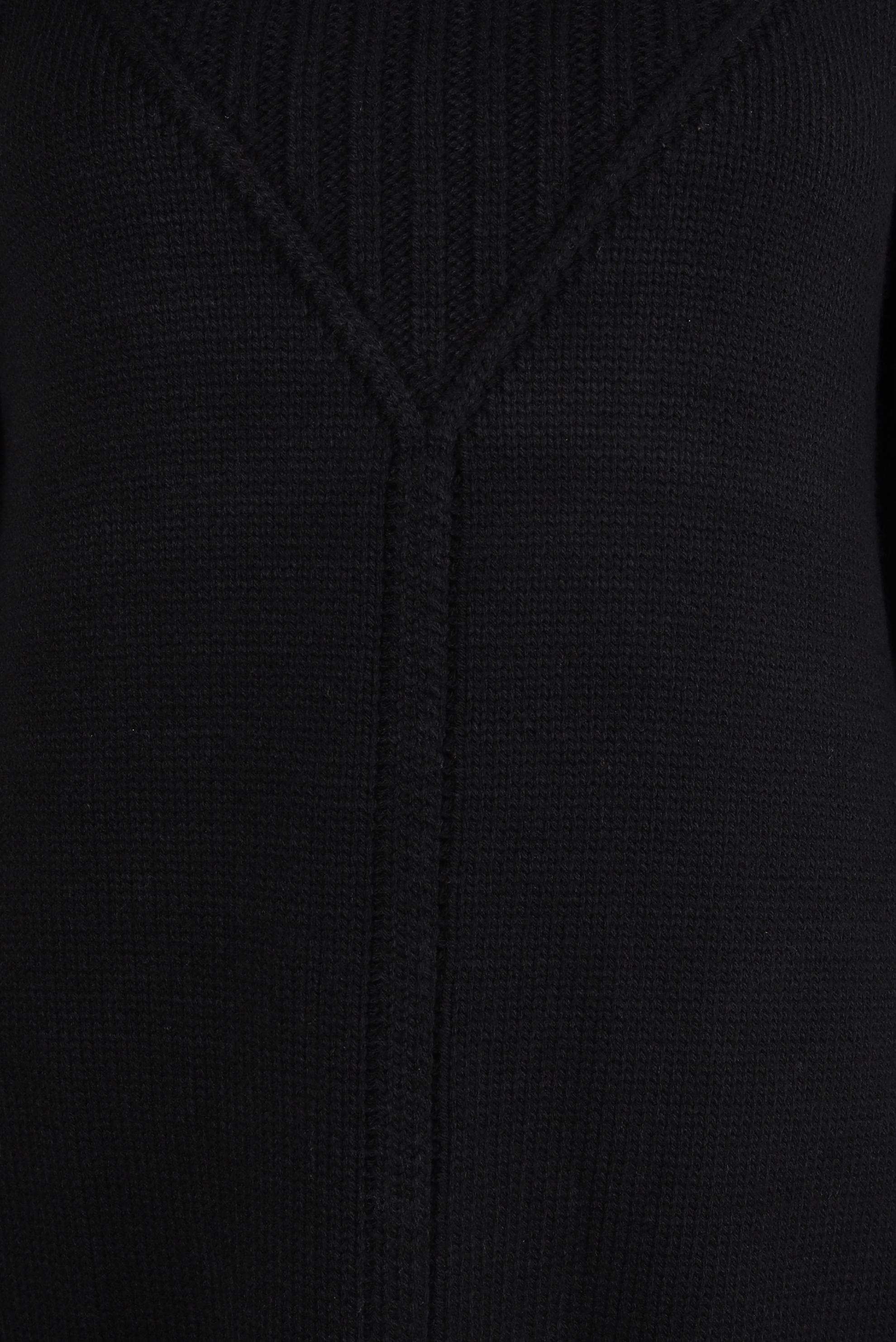 Tesettür giyim SİYAH BOĞAZLI YAKA TRİKO TUNİK 44031