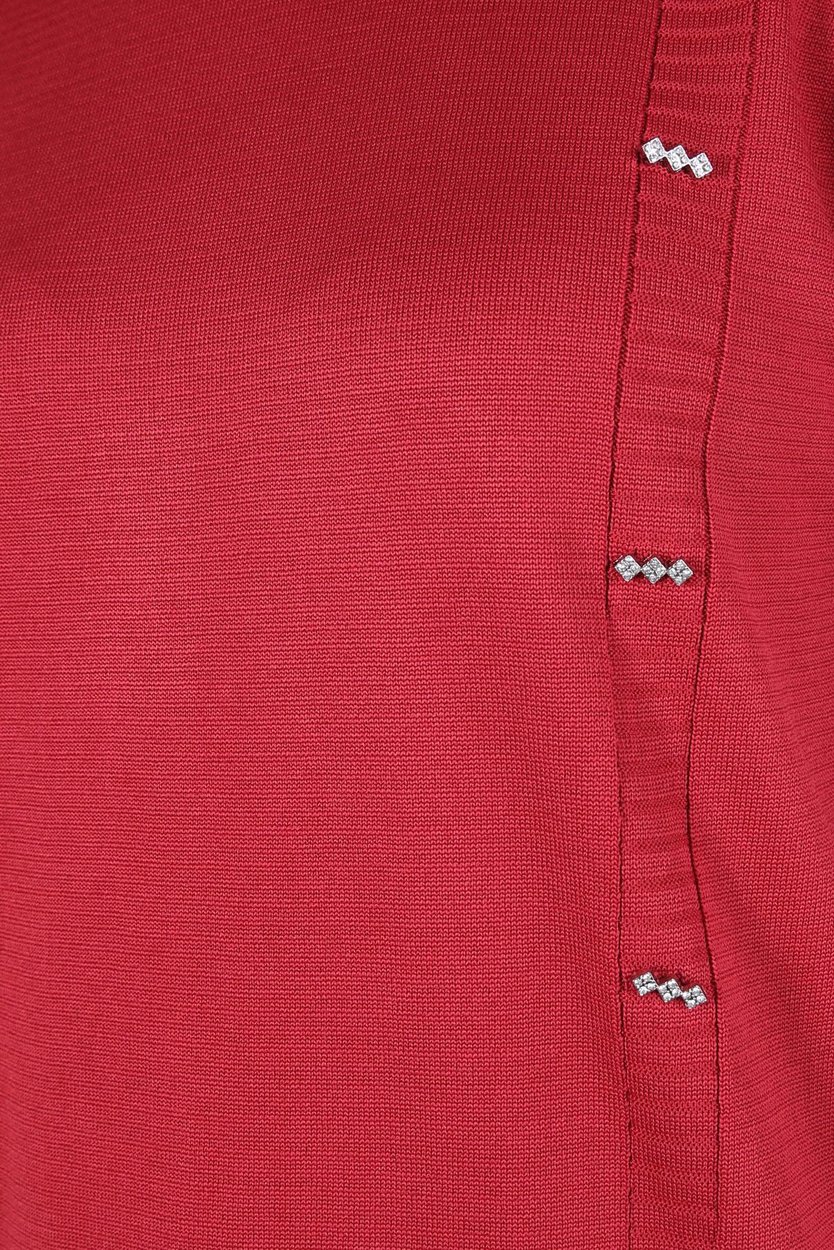 Tesettür giyim KIRMIZI TRİKO TUNİK 44054