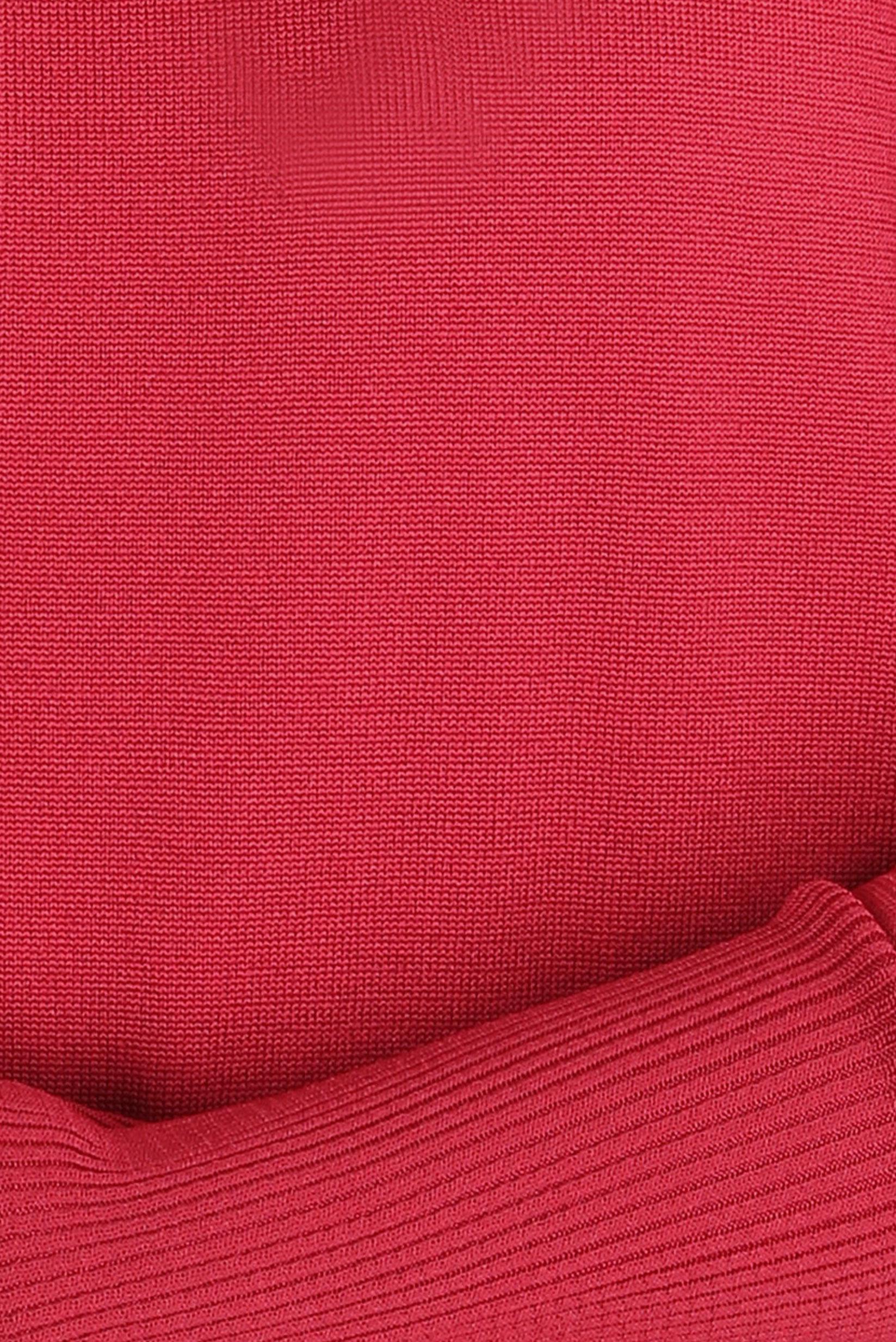 Tesettür giyim KIRMIZI BOĞAZLI TRİKO TUNİK 44055