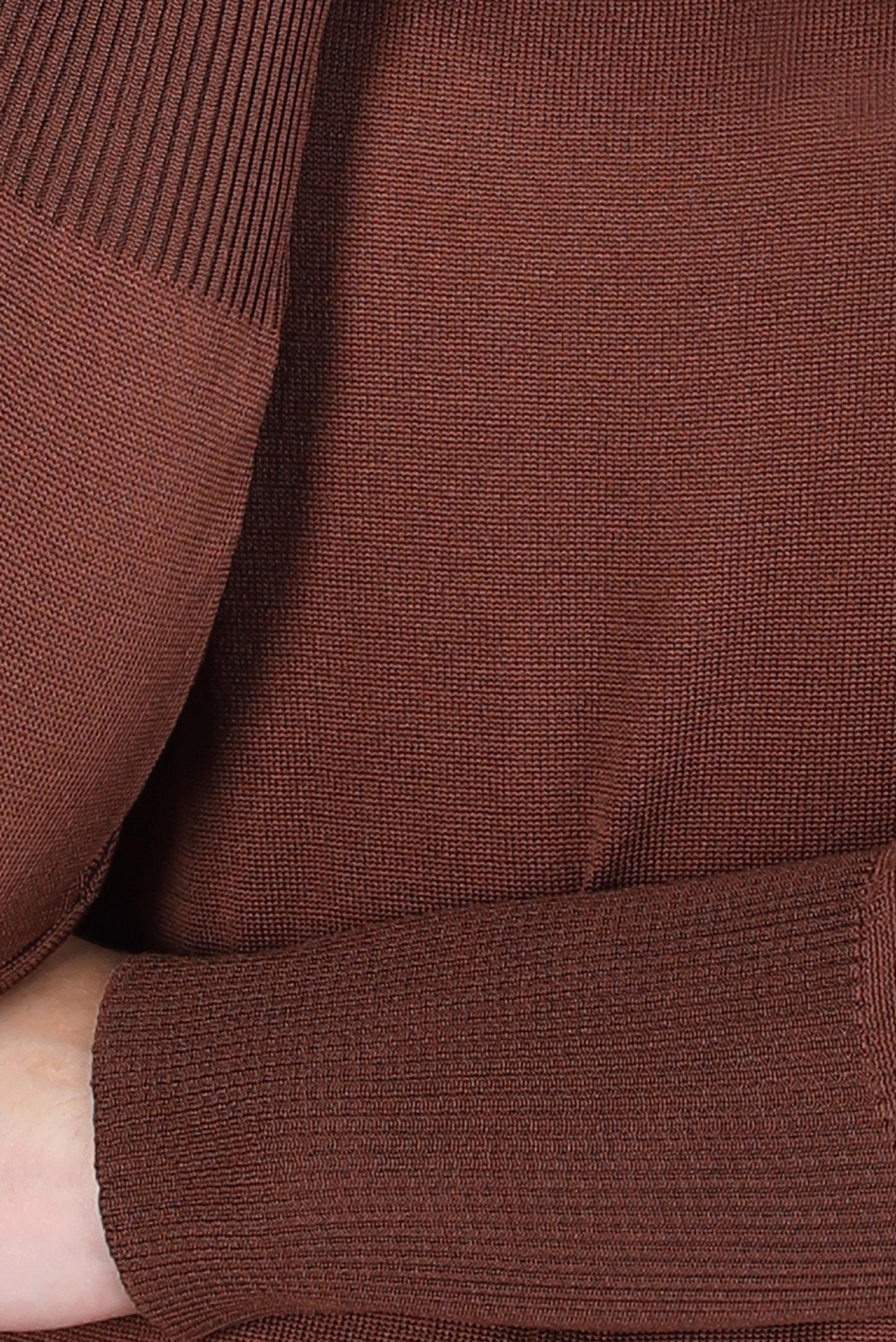 Tesettür giyim KAHVE BOĞAZLI TRİKO TUNİK 44055