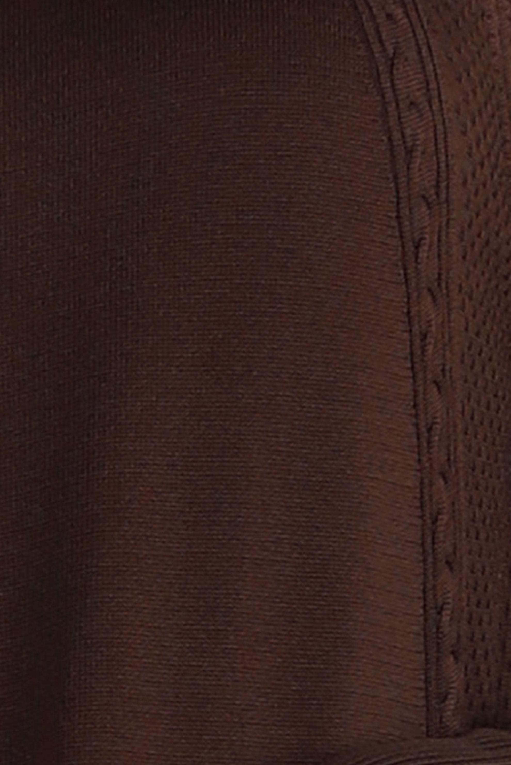 Tesettür giyim KAHVE UZUN TRİKO TUNİK 44057