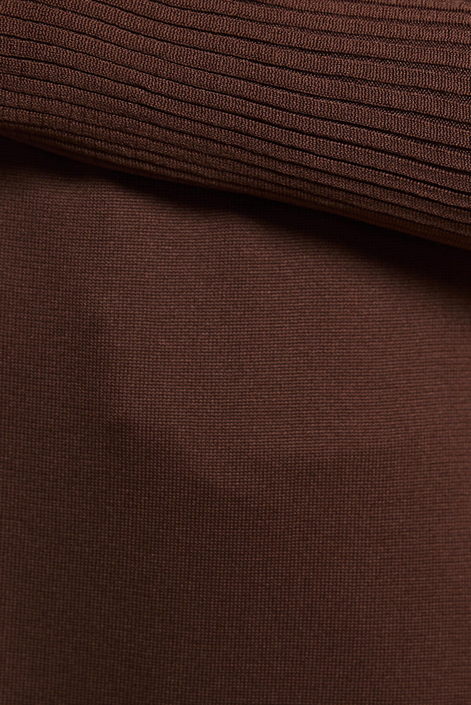 Tesettür giyim KAHVE TRİKO TUNİK 44058