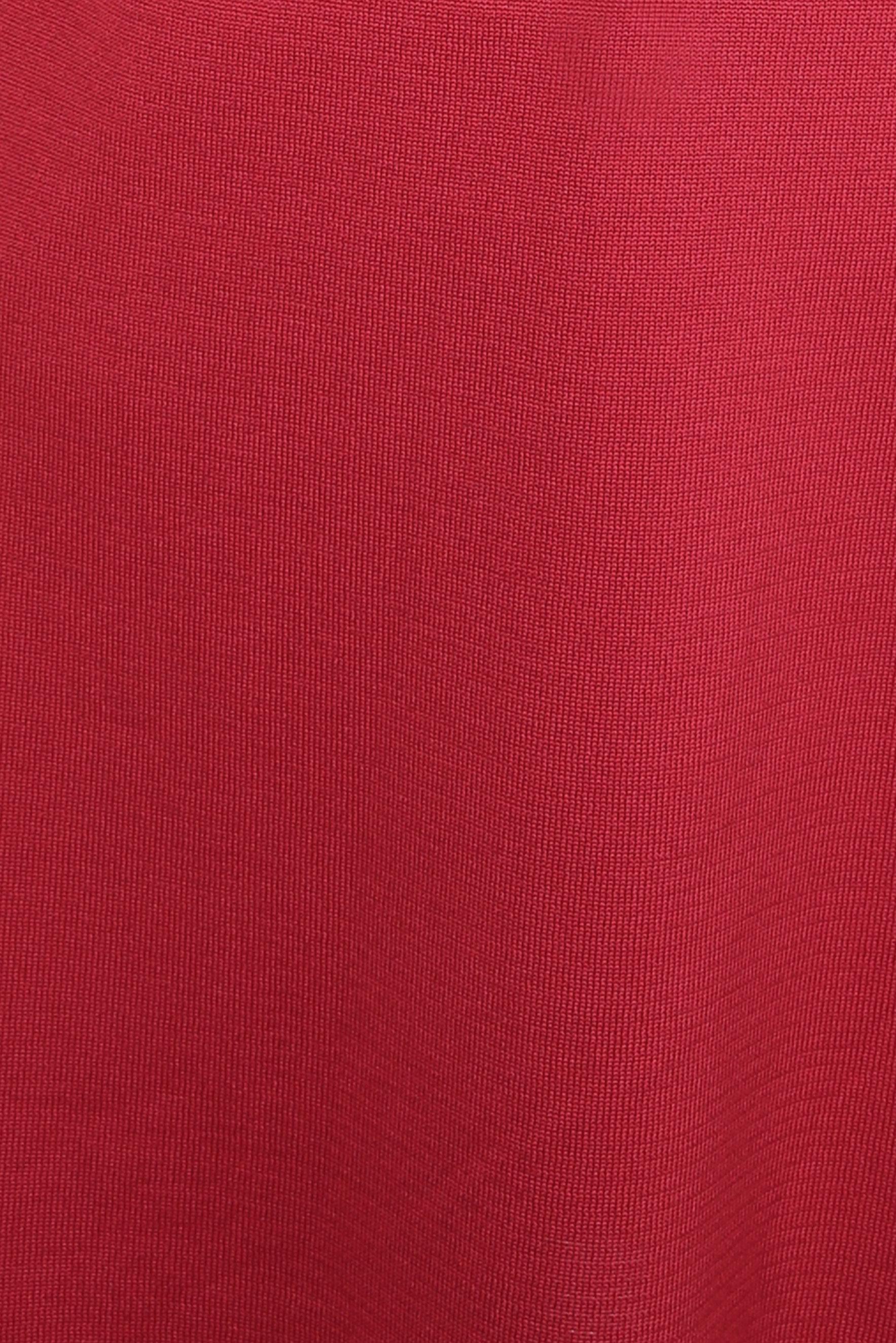 Tesettür giyim KIRMIZI BİSİKLET YAKA TRİKO TUNİK 44060