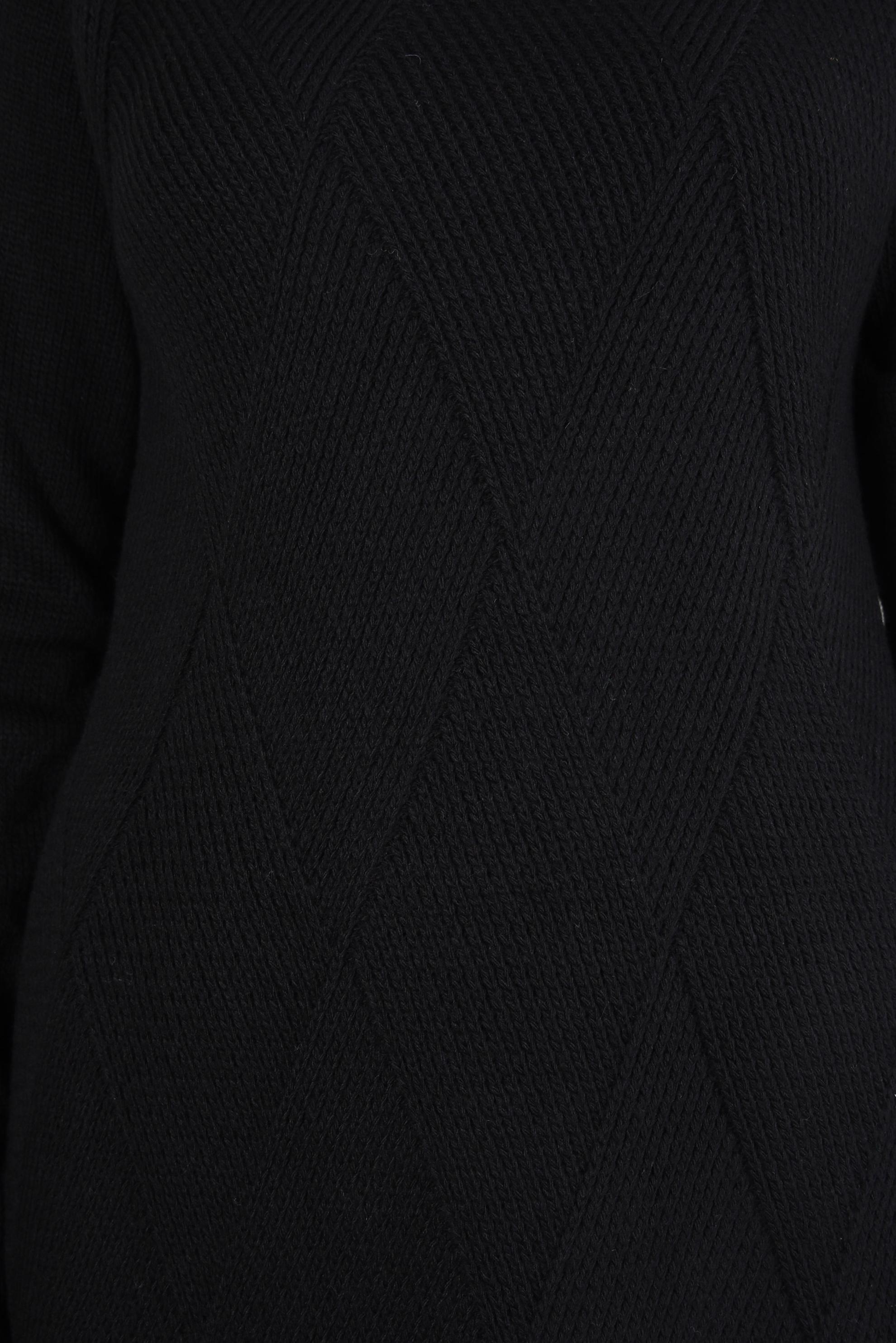 Tesettür giyim SİYAH BOĞAZLI YAKA TRİKO TUNİK 44061