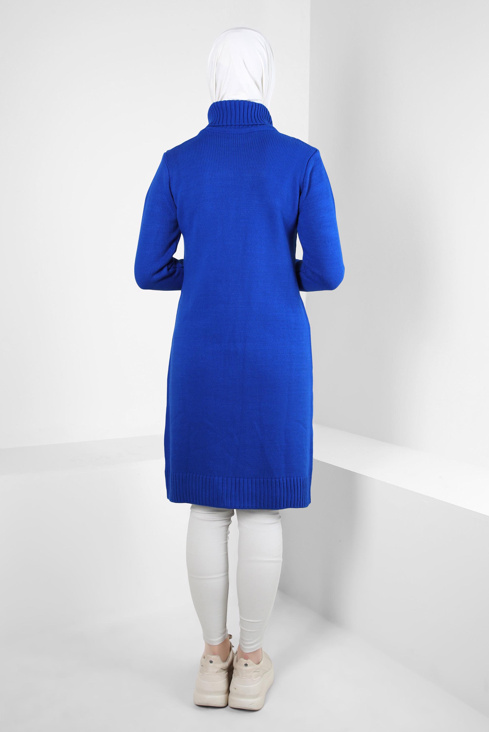 Tesettür giyim LACİVERT TRİKO TUNİK 44062