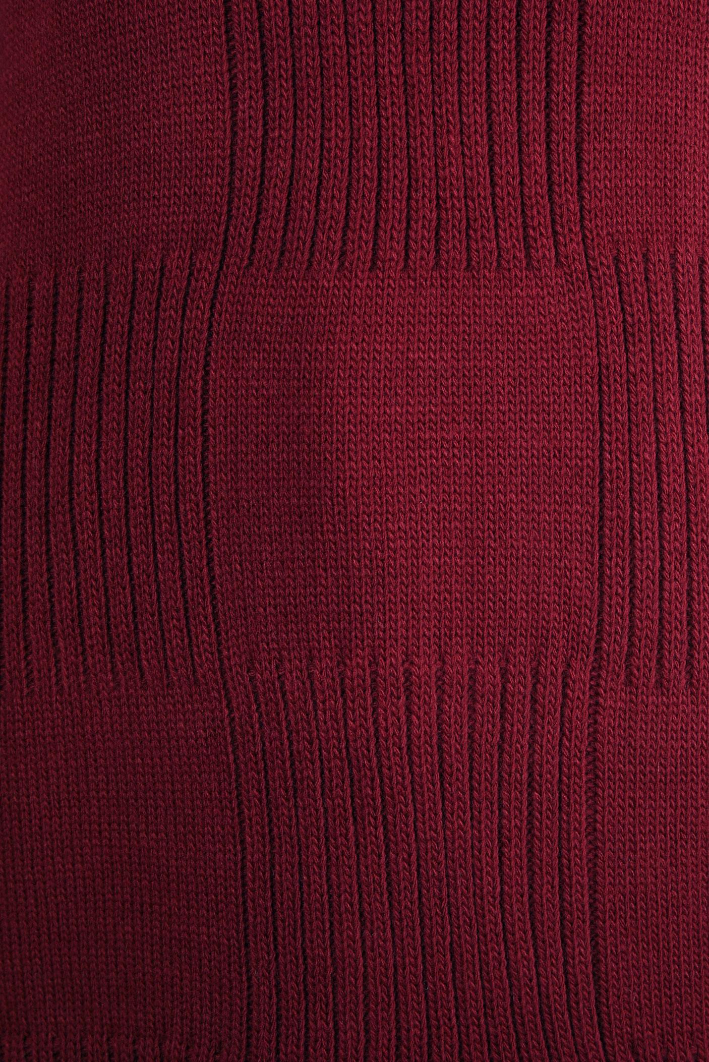 Tesettür giyim BORDO BOĞAZLI YAKA TRİKO TUNİK 44063