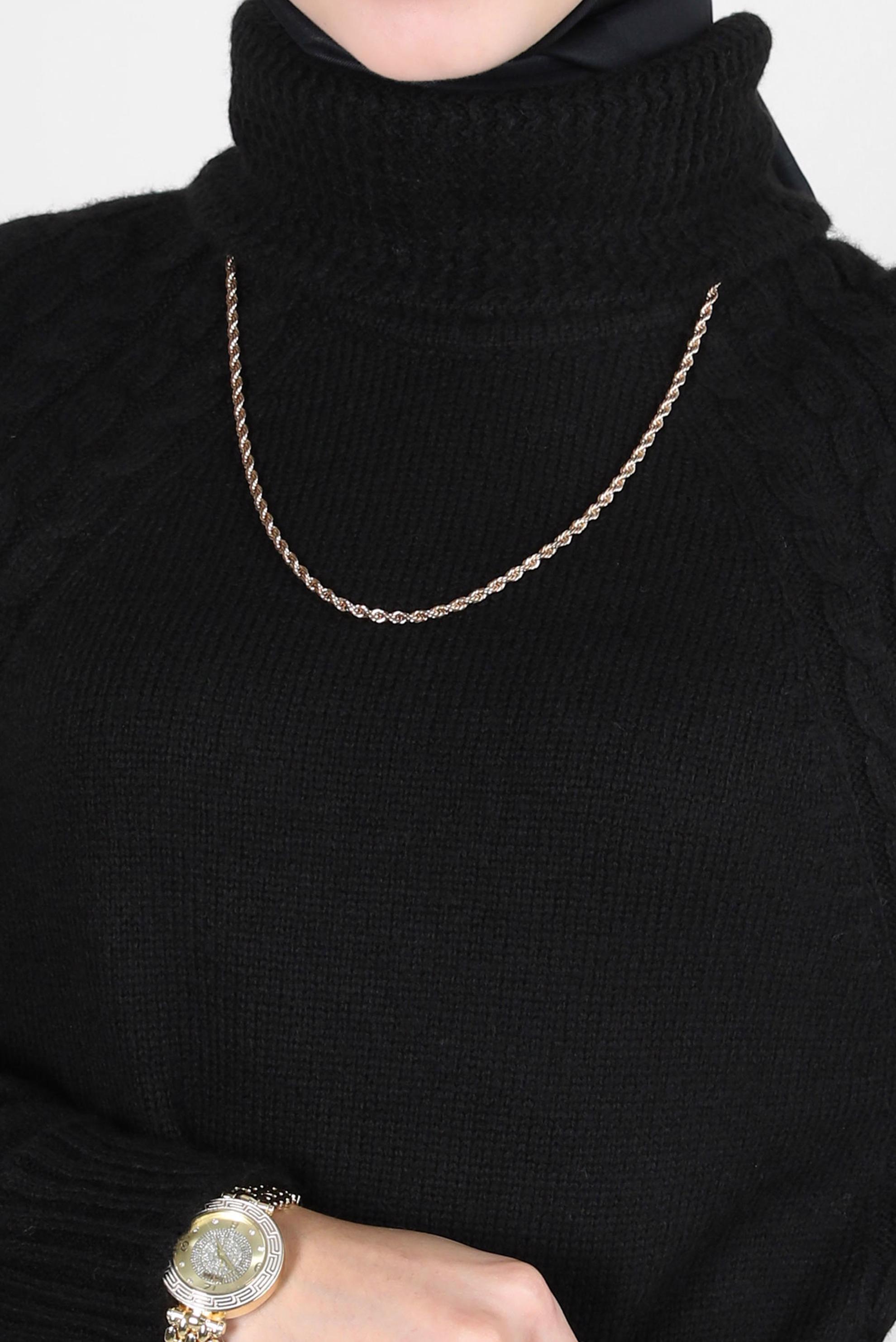 Hijab clothing BLACK KNITWEAR TUNIC 44065