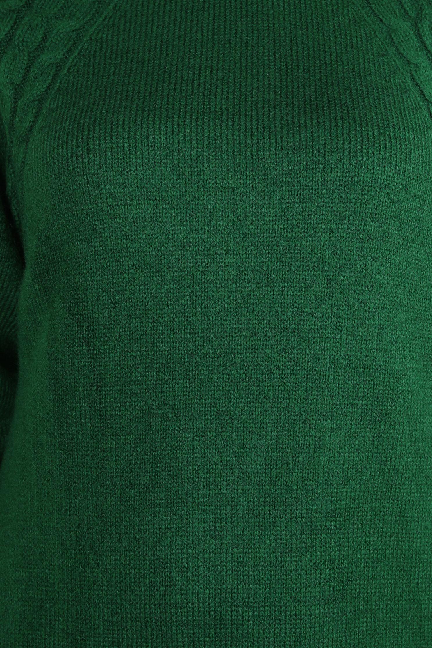 Tesettür giyim YEŞİL BOĞAZLI YAKA TRİKO TUNİK 44065