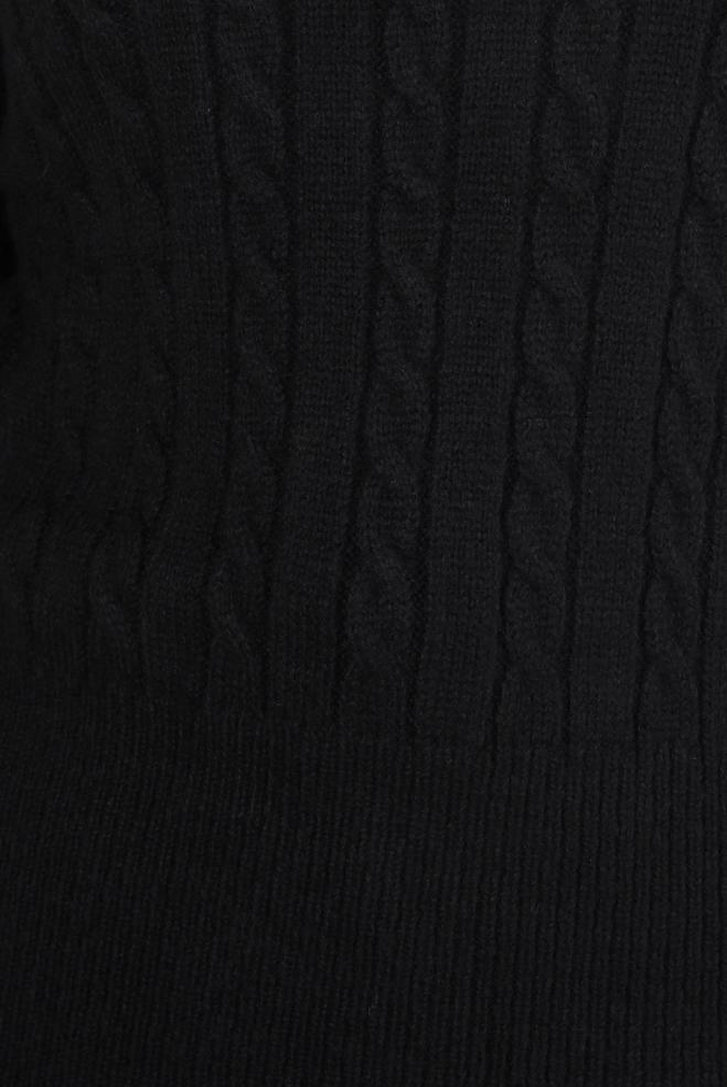 Vêtements hijab NOIR PULL EN MAILLE À COL ROULÉ 44069 - ALVİNA