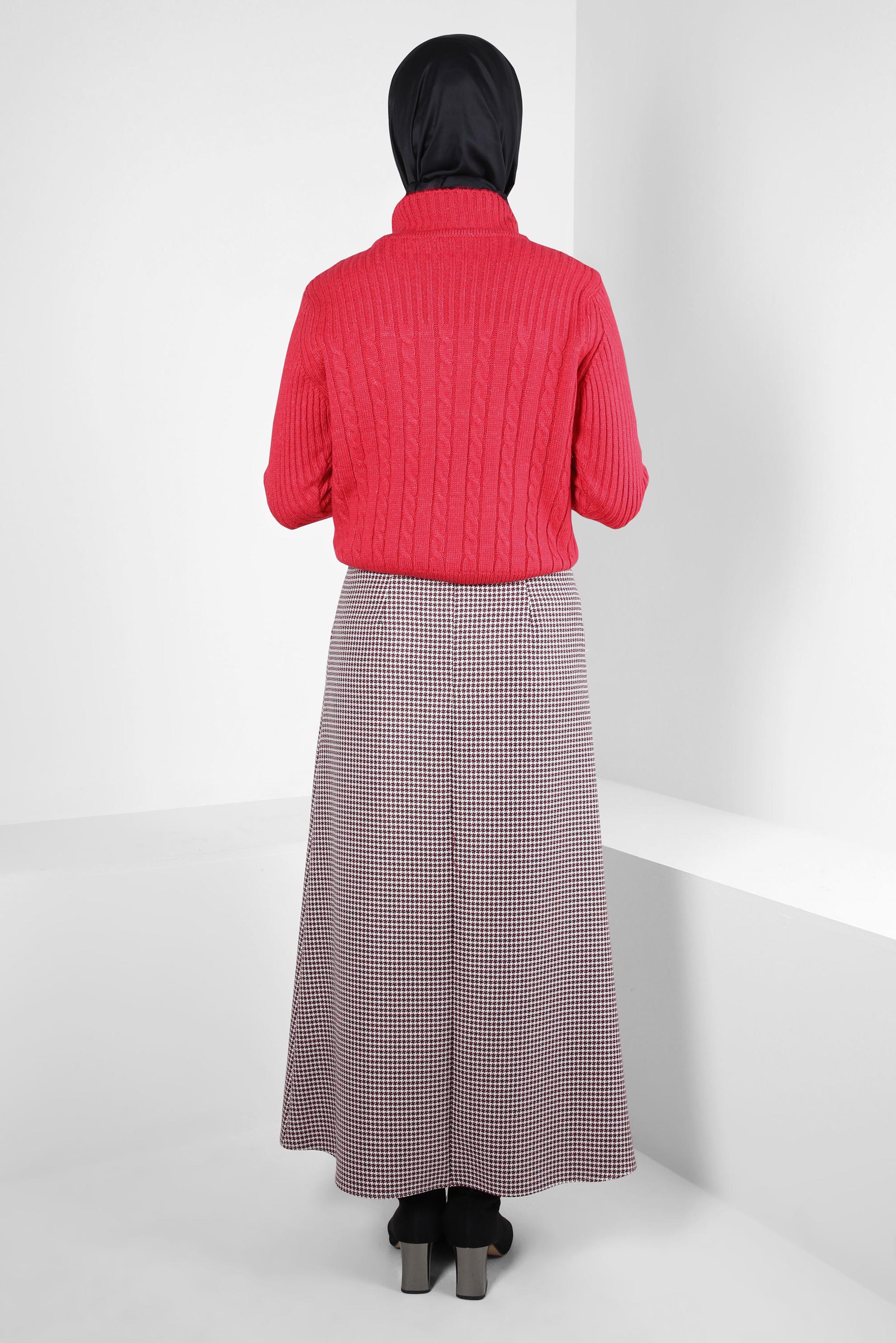 Hijab clothing FUCHSIA TURTLENECK KNITWEAR SWEATER 44069