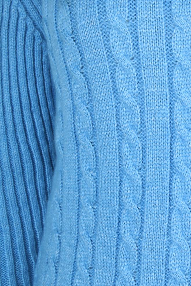 Vêtements hijab BLEU MARINE PULL EN MAILLE À COL ROULÉ 44069 - ALVİNA