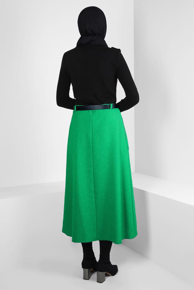 Vêtements hijab NOIR PULL DÉTAIL VOLANT 44070 - ALVİNA