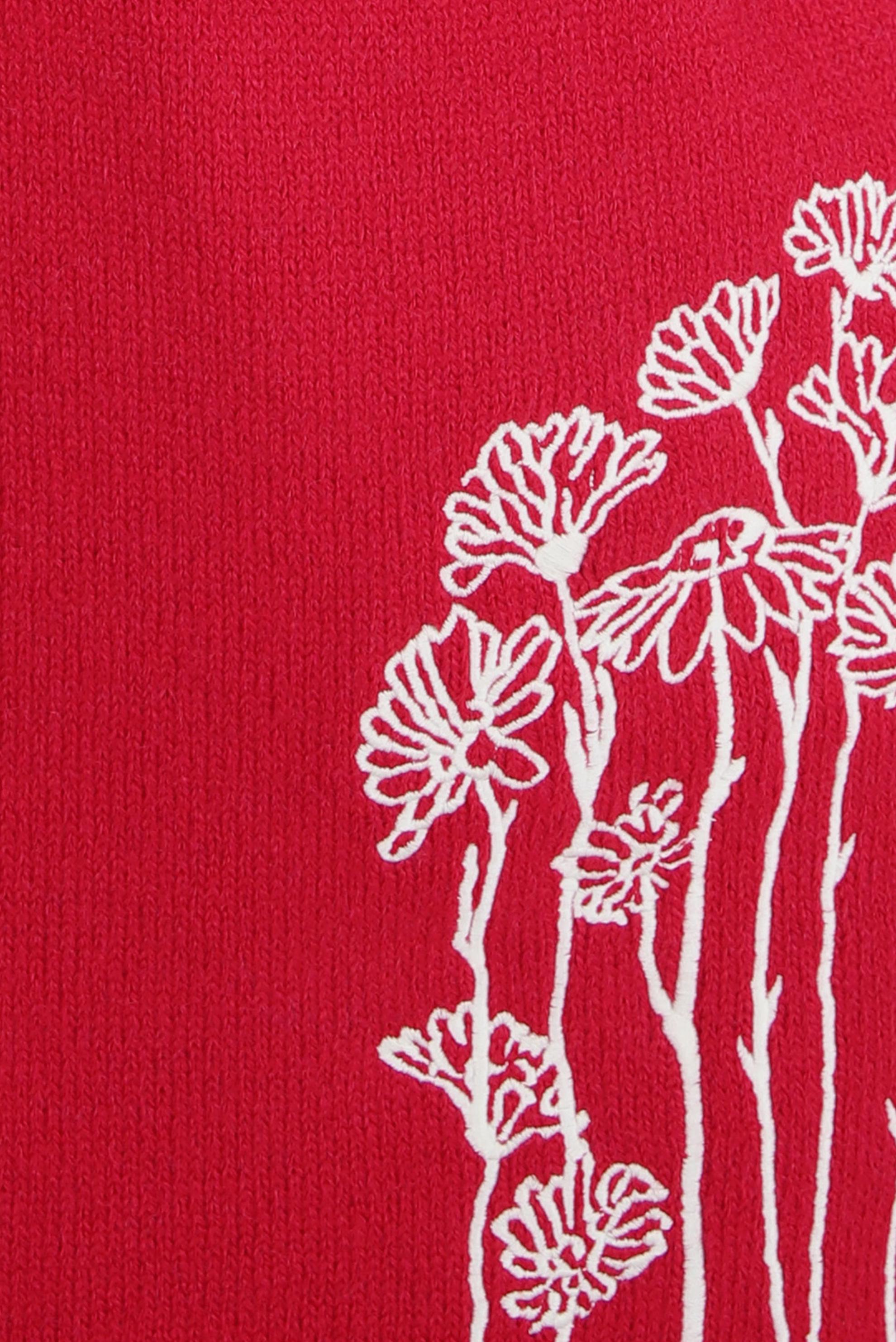 Hijab clothing RED EMBROIDERED KNITWEAR TUNIC 44116