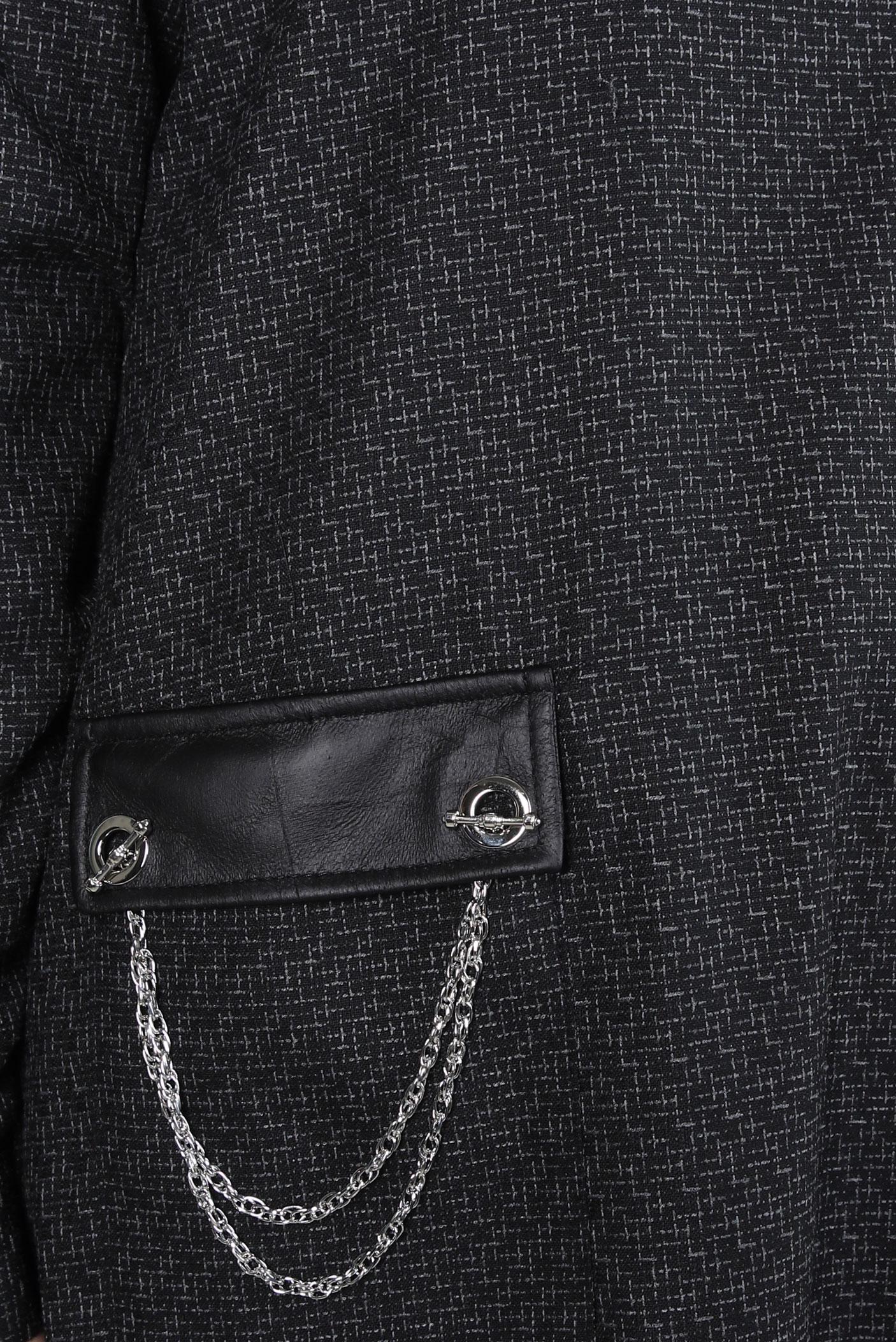 Hijab clothing BLACK TUNIC WITH CHAIN DETAIL 44129