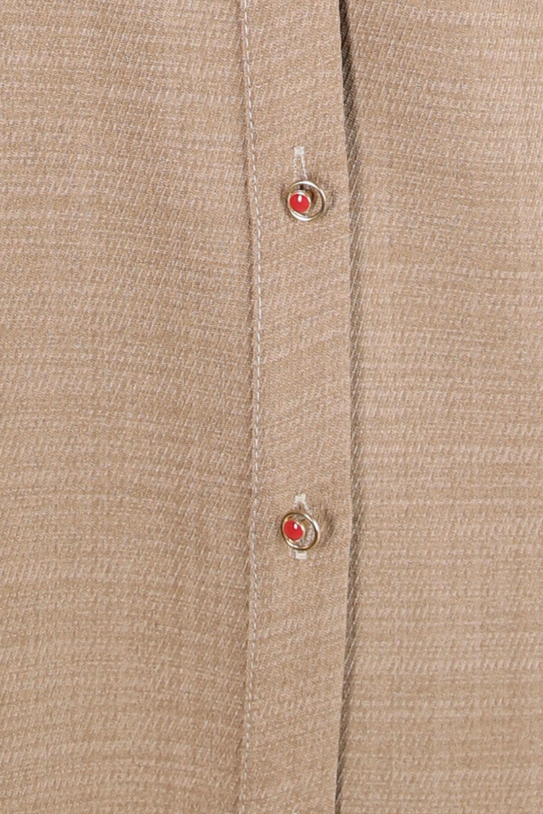 Tesettür giyim KAHVE ŞERİT DETAYLI TUNİK 44132