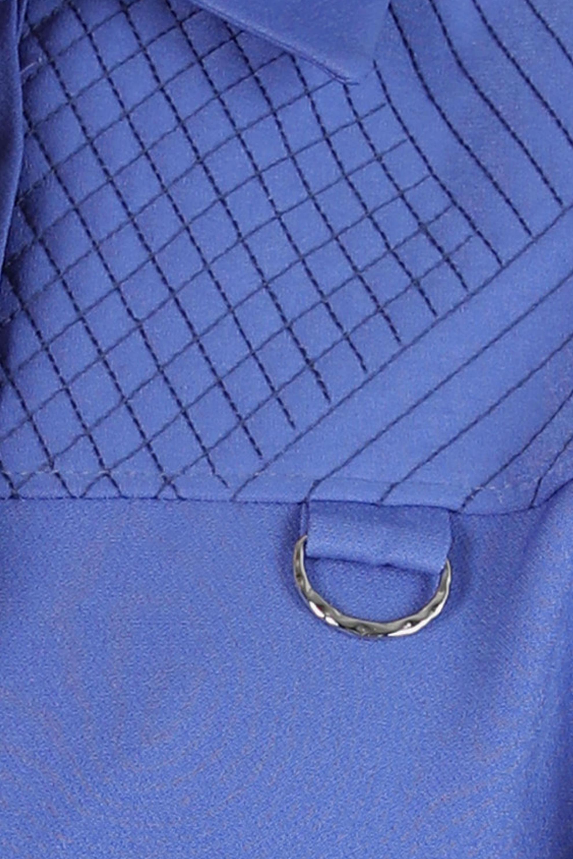 Tesettür giyim MAVİ GÖMLEK YAKA TUNİK 44163