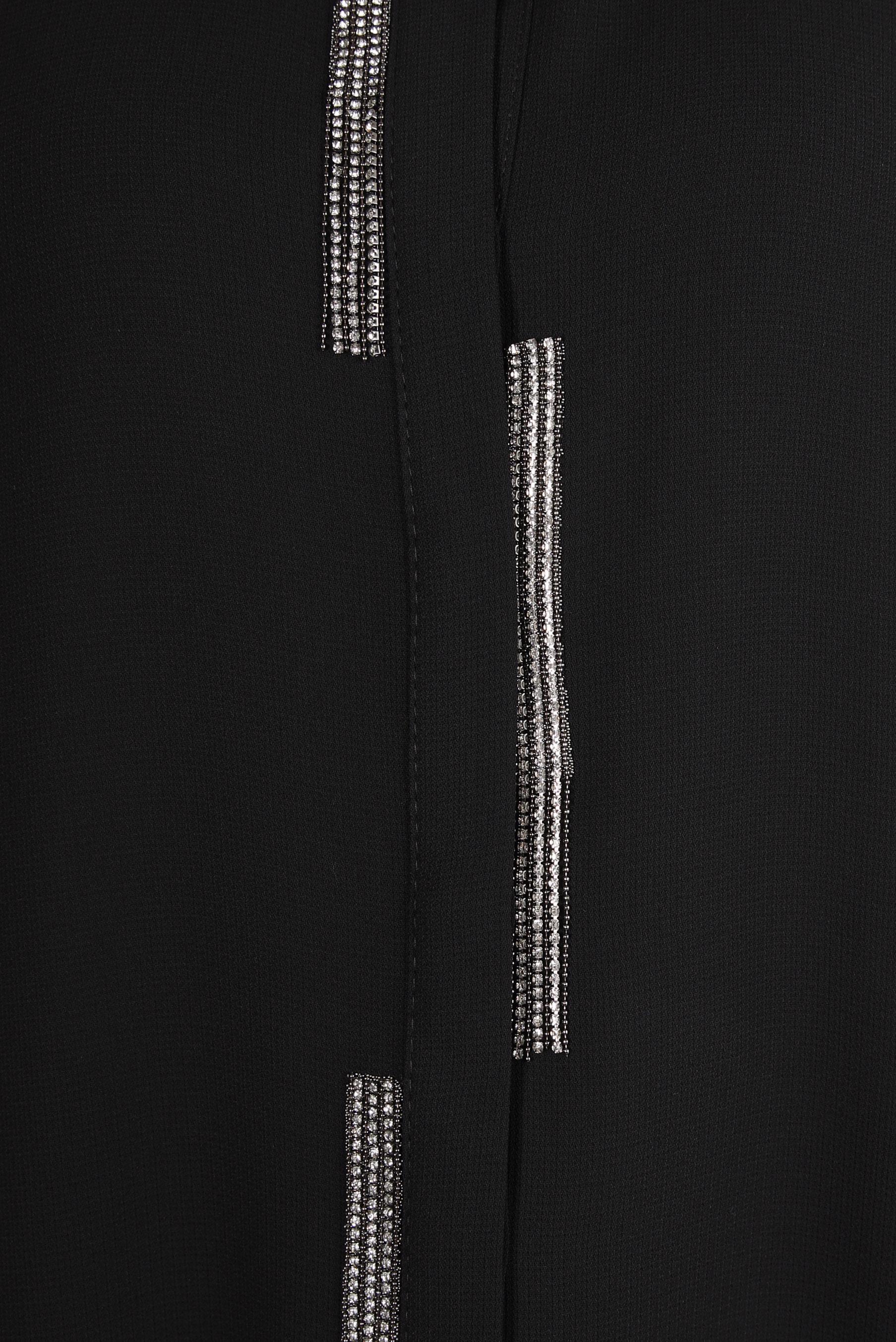 Tesettür giyim SİYAH TAŞ DETAYLI TUNİK 44206