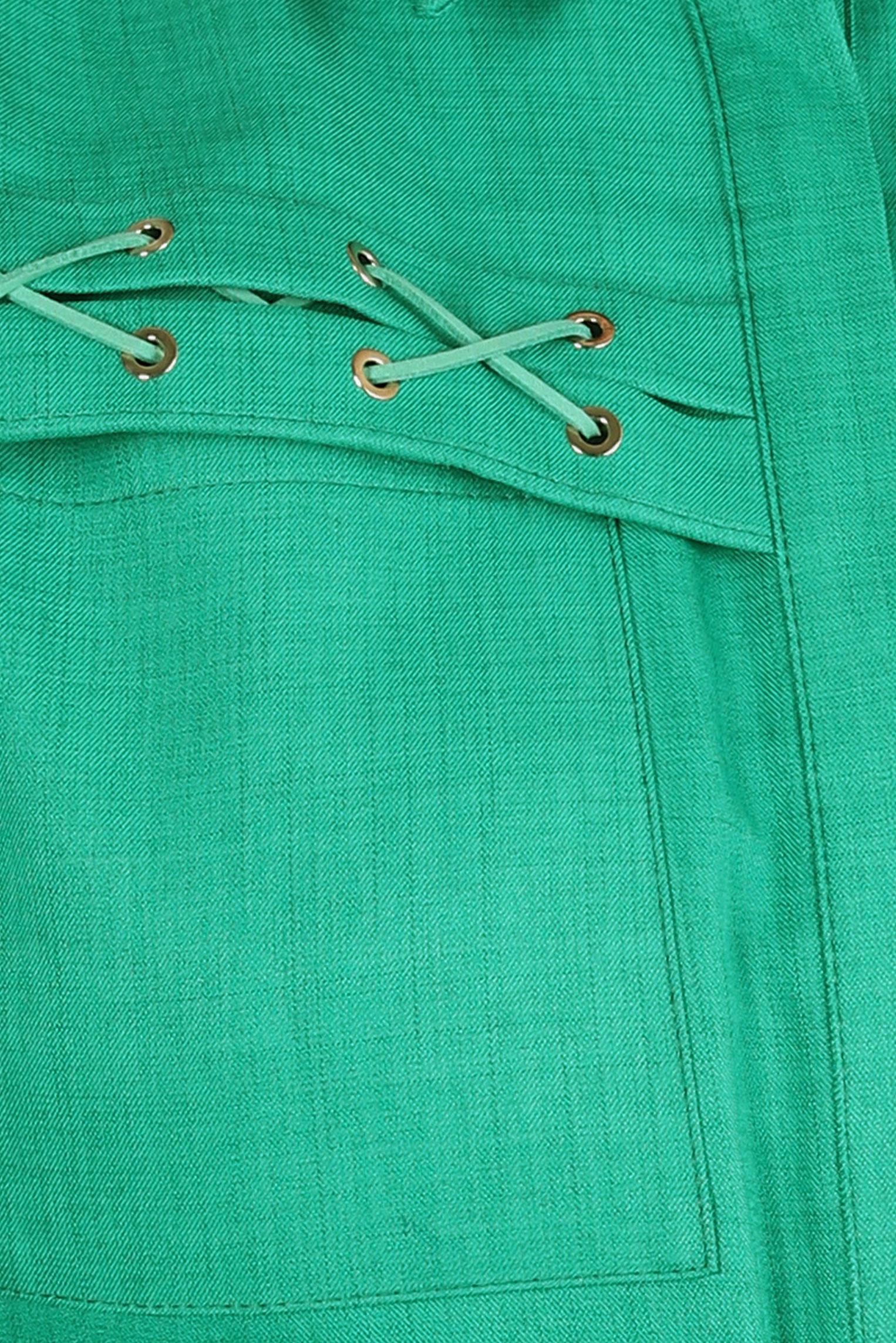 Tesettür giyim YEŞİL BAĞCIK DETAYLI TUNİK 44208