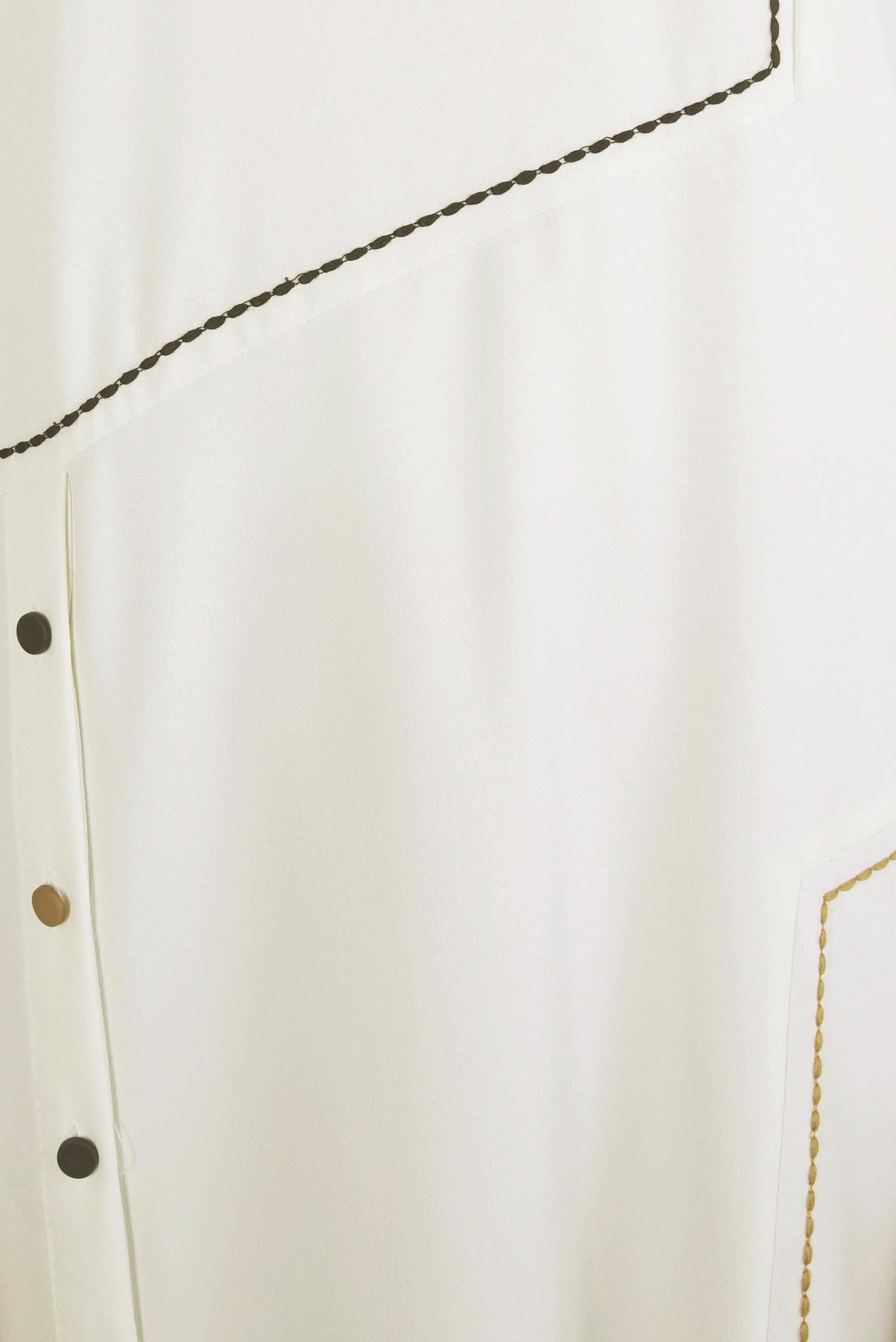 Tesettür giyim BEYAZ GÖMLEK YAKA TUNİK 44209