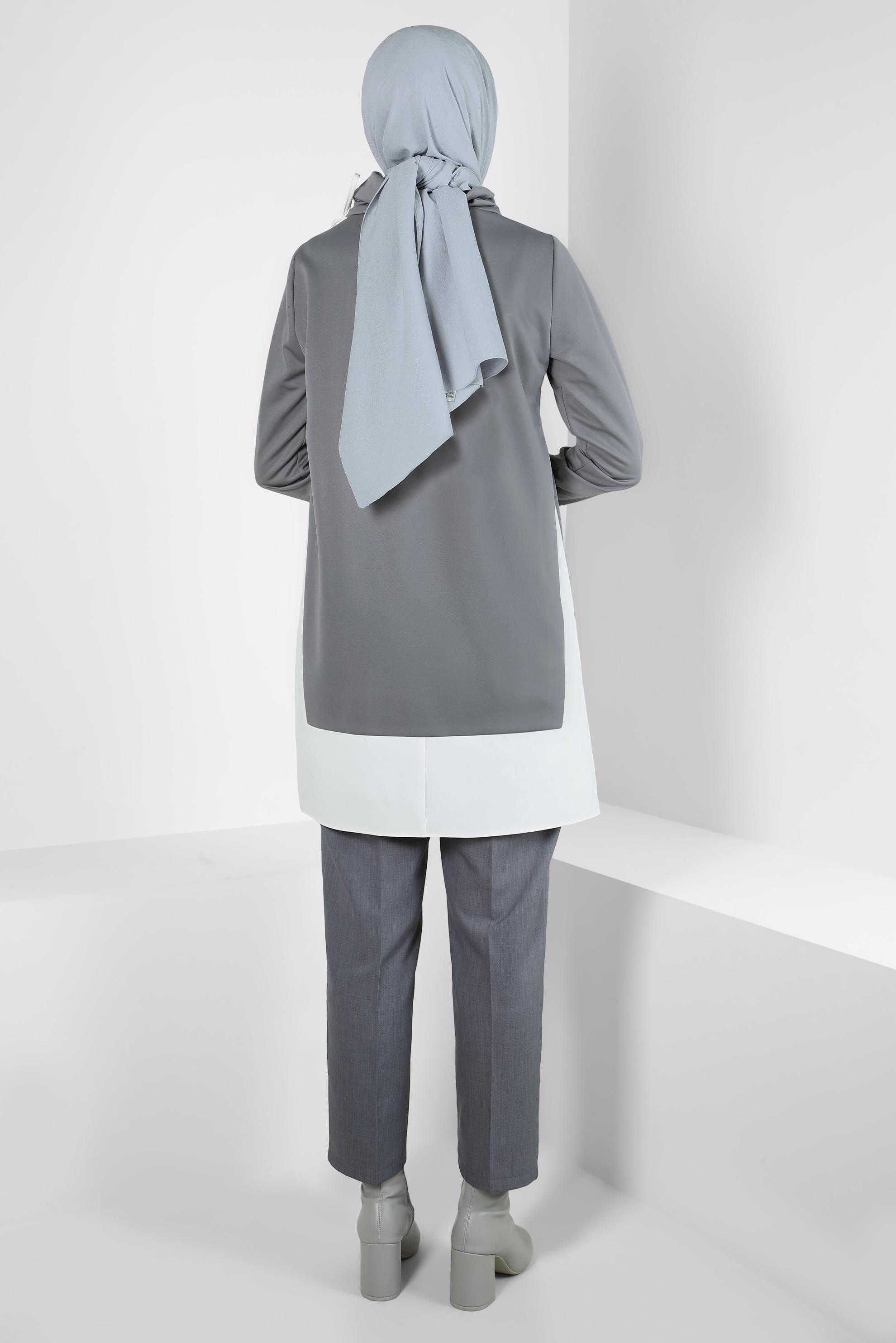 Hijab clothing GREY TURTLENECK TUNIC 44235