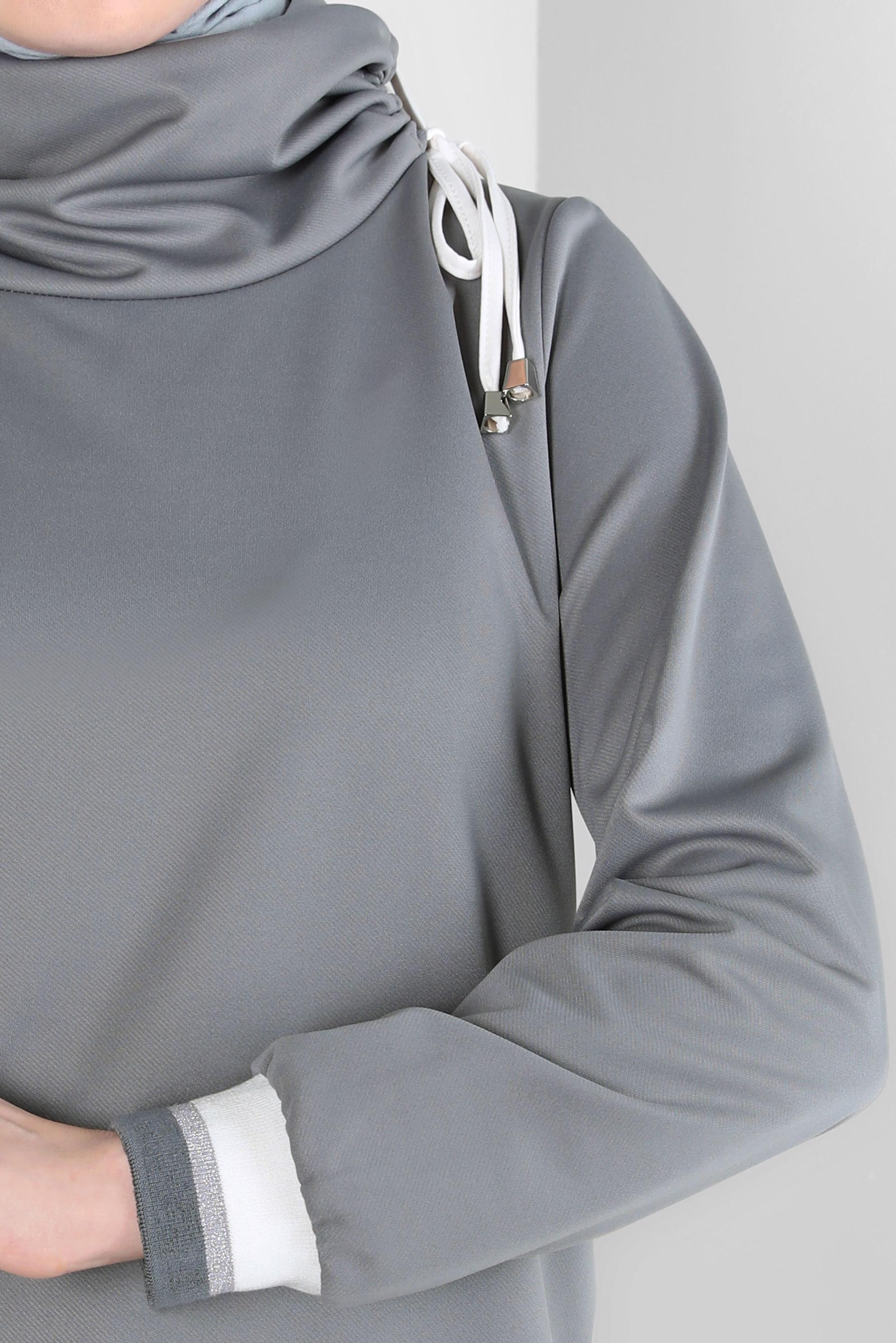 Hijab clothing GREY TURTLENECK TUNIC 44235