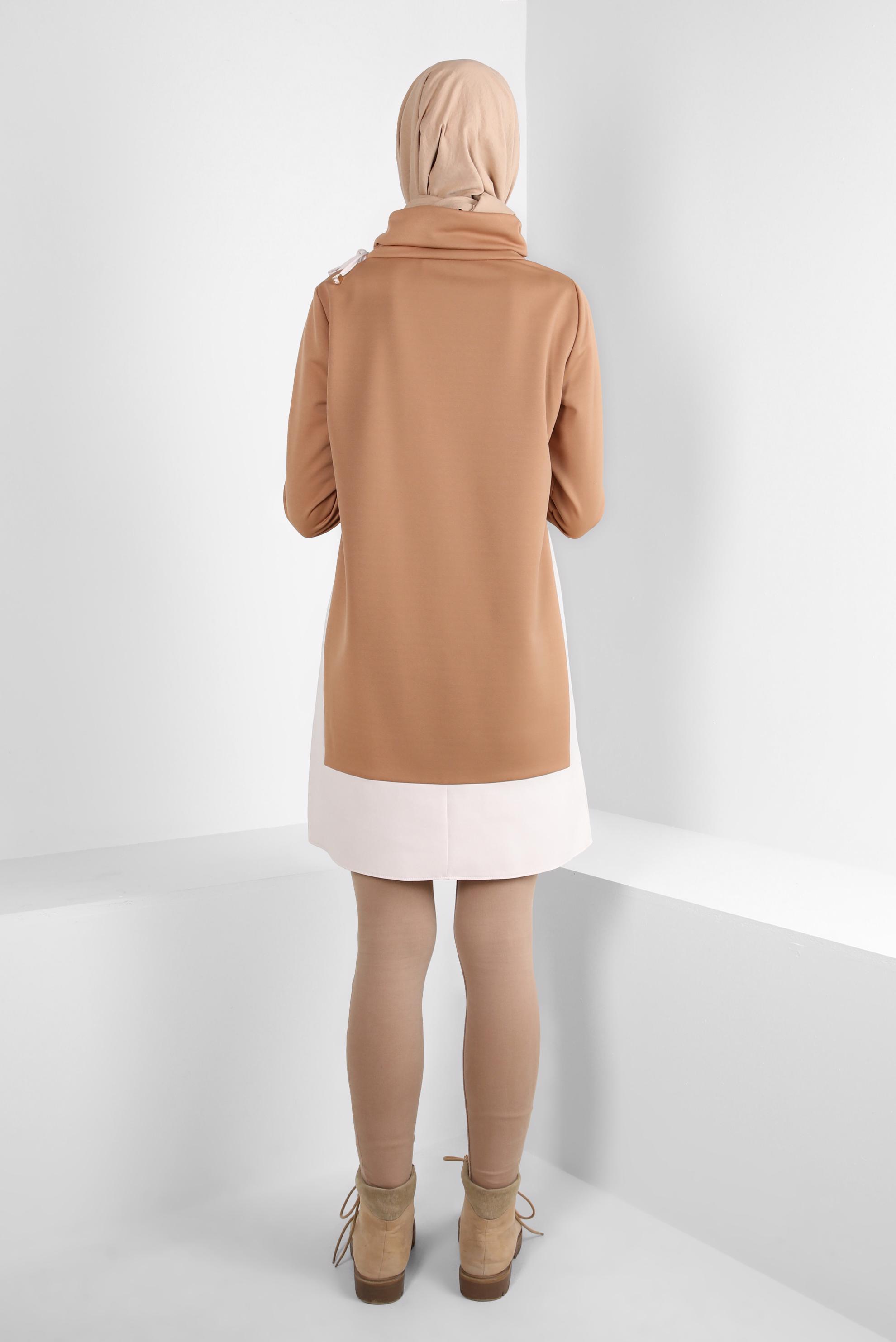 Hijab clothing BROWN TURTLENECK TUNIC 44235