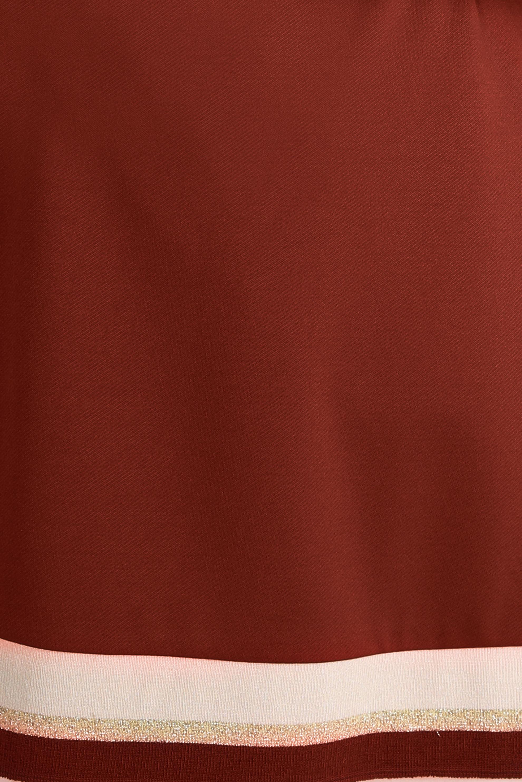 Tesettür giyim TURUNCU GARNİLİ ÖRME TUNİK 44235