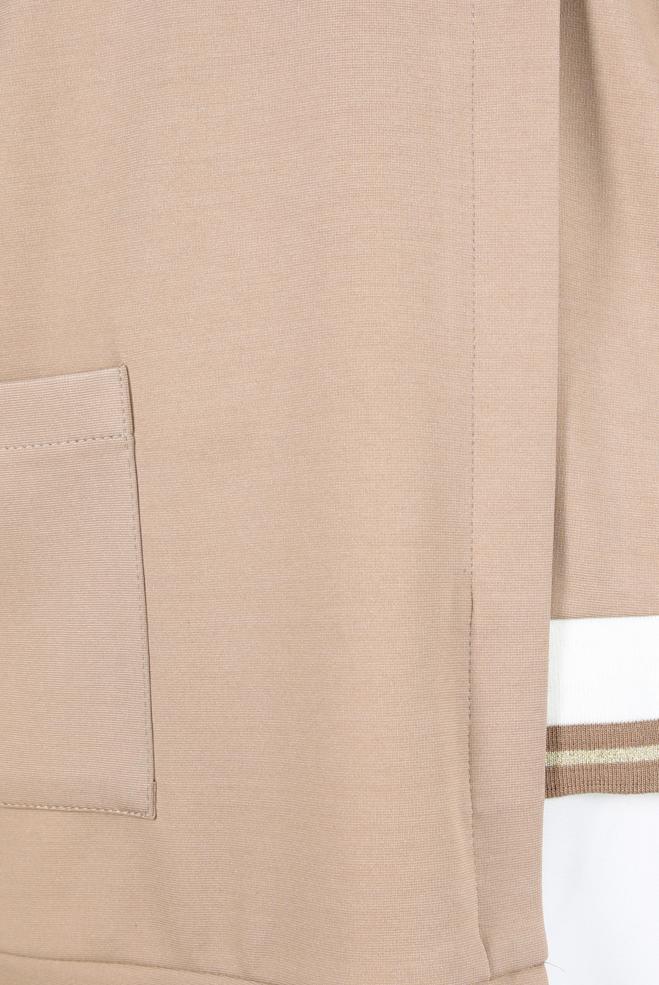 Hijab clothing BEIGE TUNIC WITH POCKET DETAIL 44236 - ALVİNA