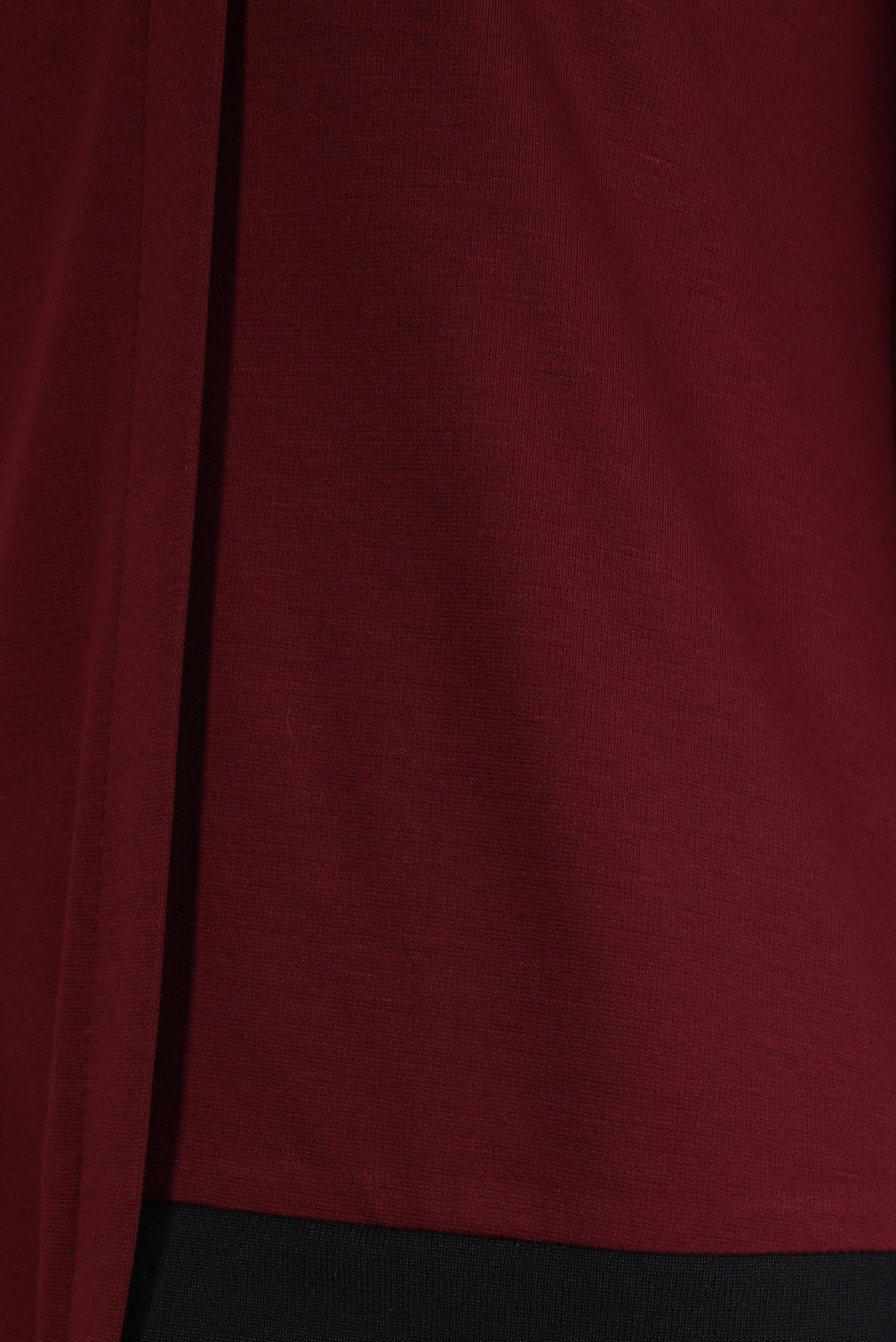 Vêtements hijab ROUGE BORDEAUX TUNIQUE AVEC DÉTAIL DE POCHE 44236