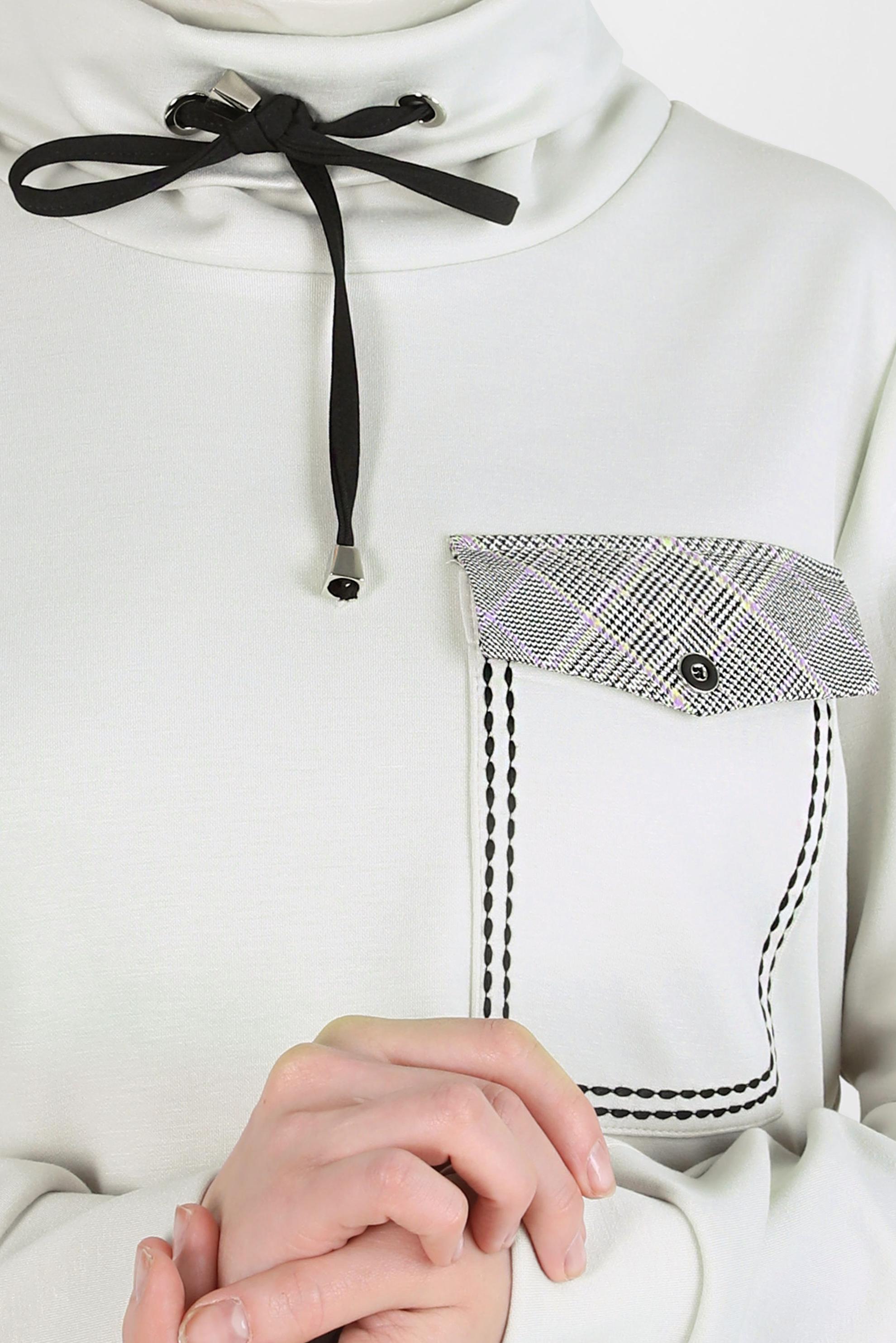 Vêtements hijab BEIGE CHEMISE RELIURE TUNIQUE 44246