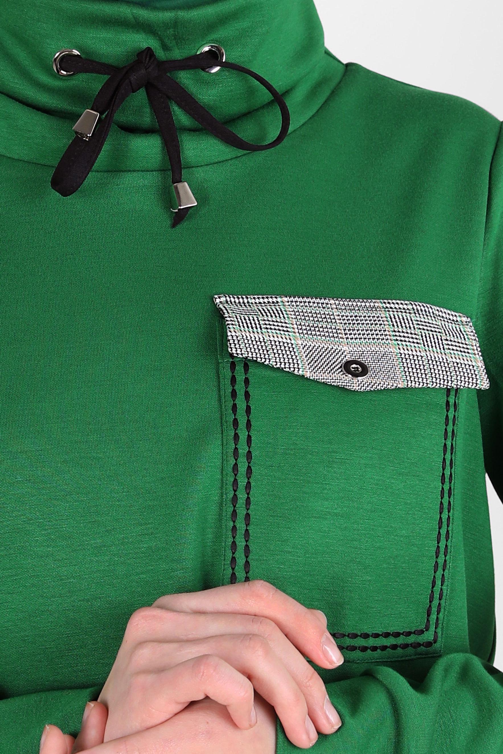 Vêtements hijab VERT CHEMISE RELIURE TUNIQUE 44246