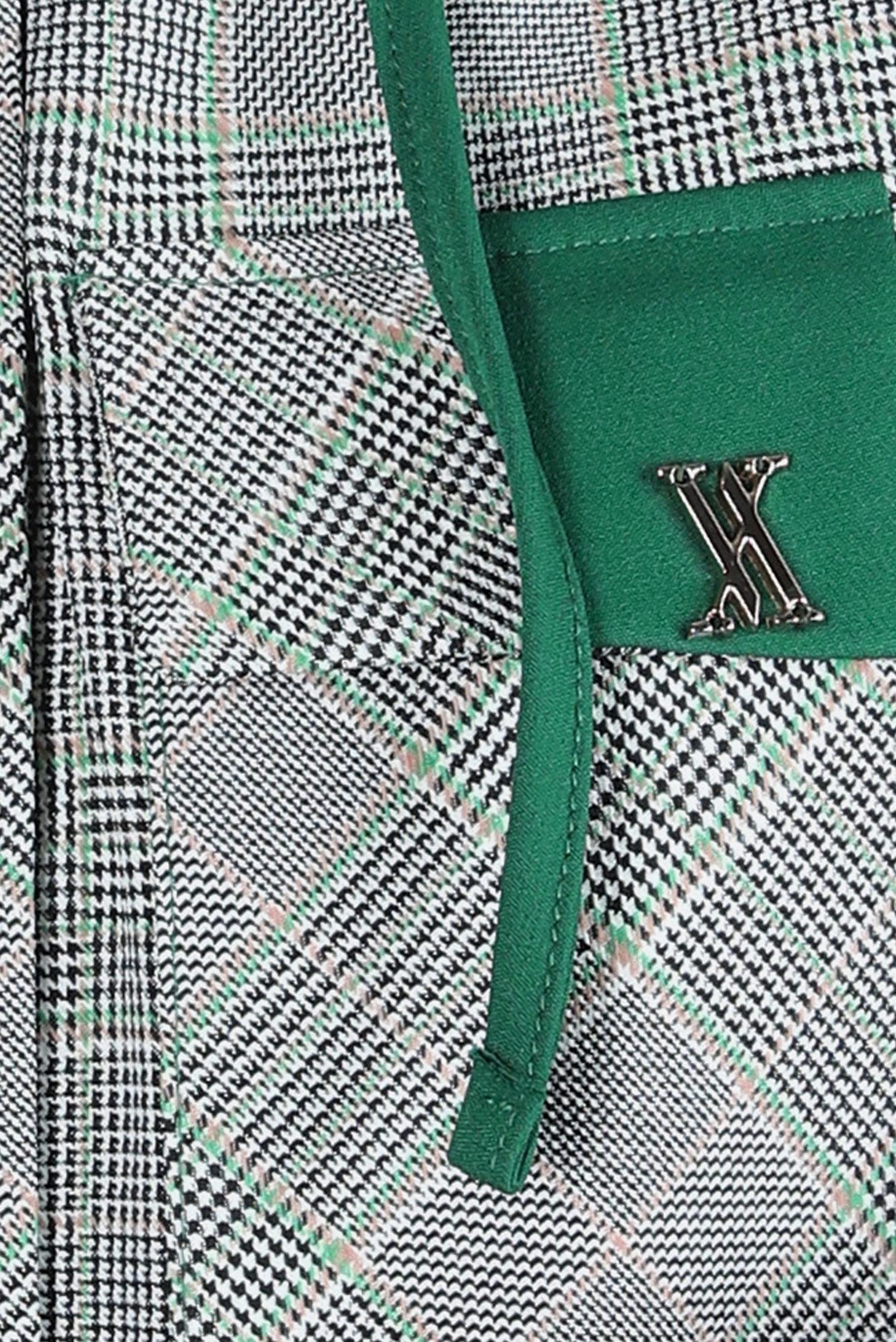 Tesettür giyim YEŞİL EKOSE DESENLİ TUNİK 44247