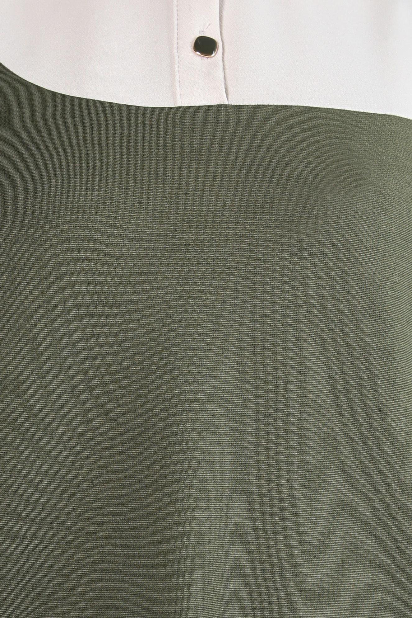 Tesettür giyim HAKİ İKİ RENKLİ TUNİK 44268