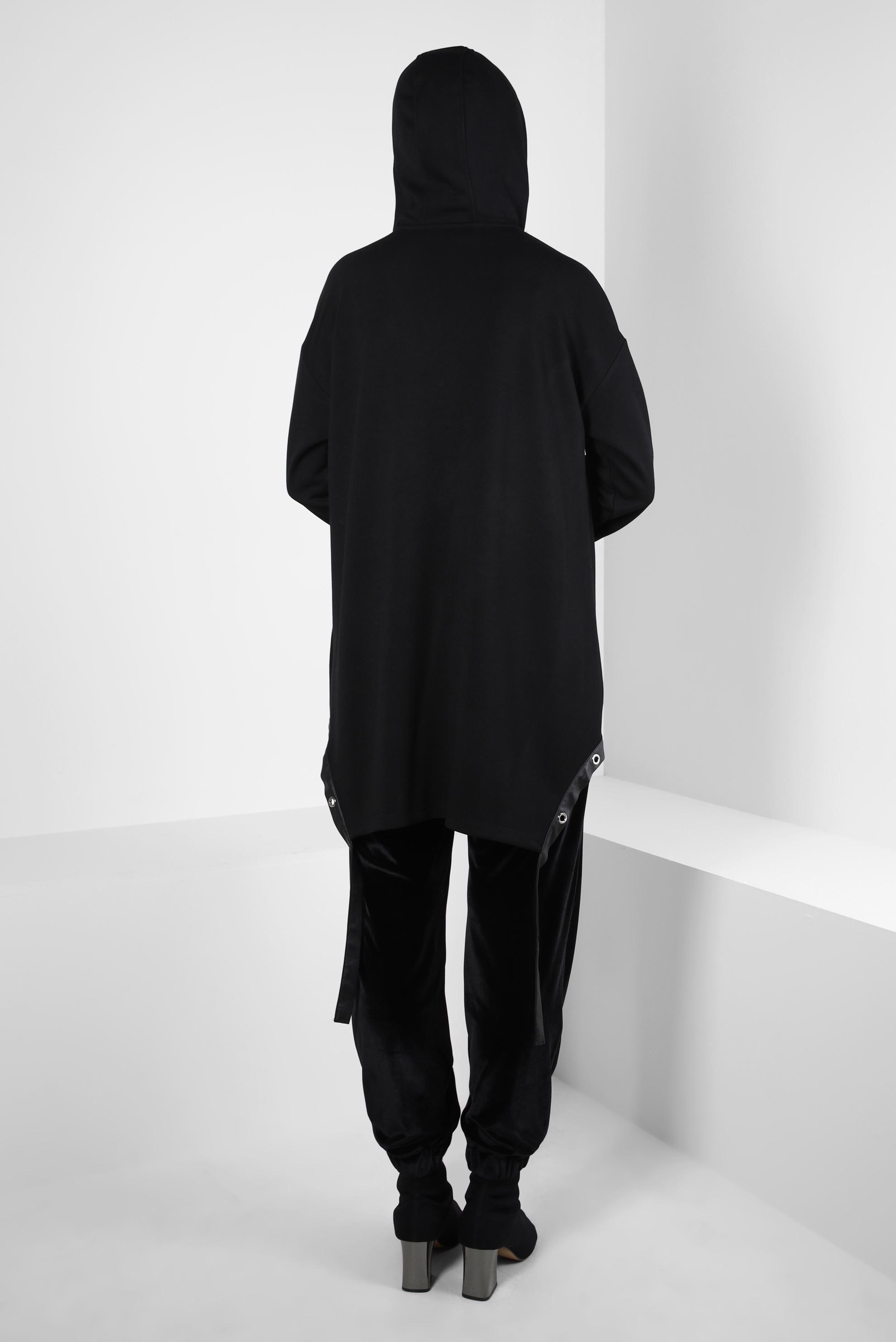 Hijab clothing BLACK HOODED TUNIC 44290