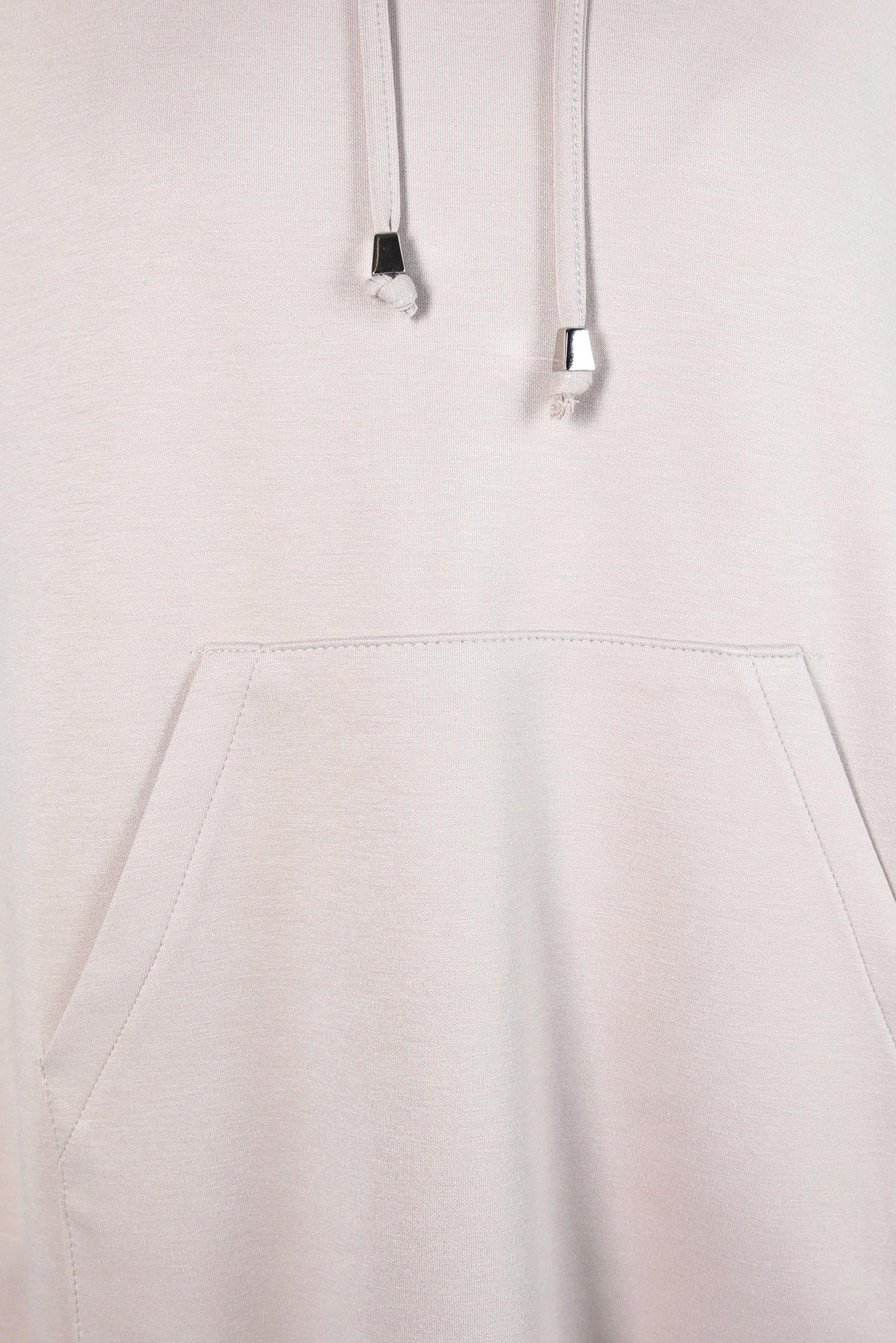 Tesettür giyim KUM KAPÜŞONLU TUNİK 44290