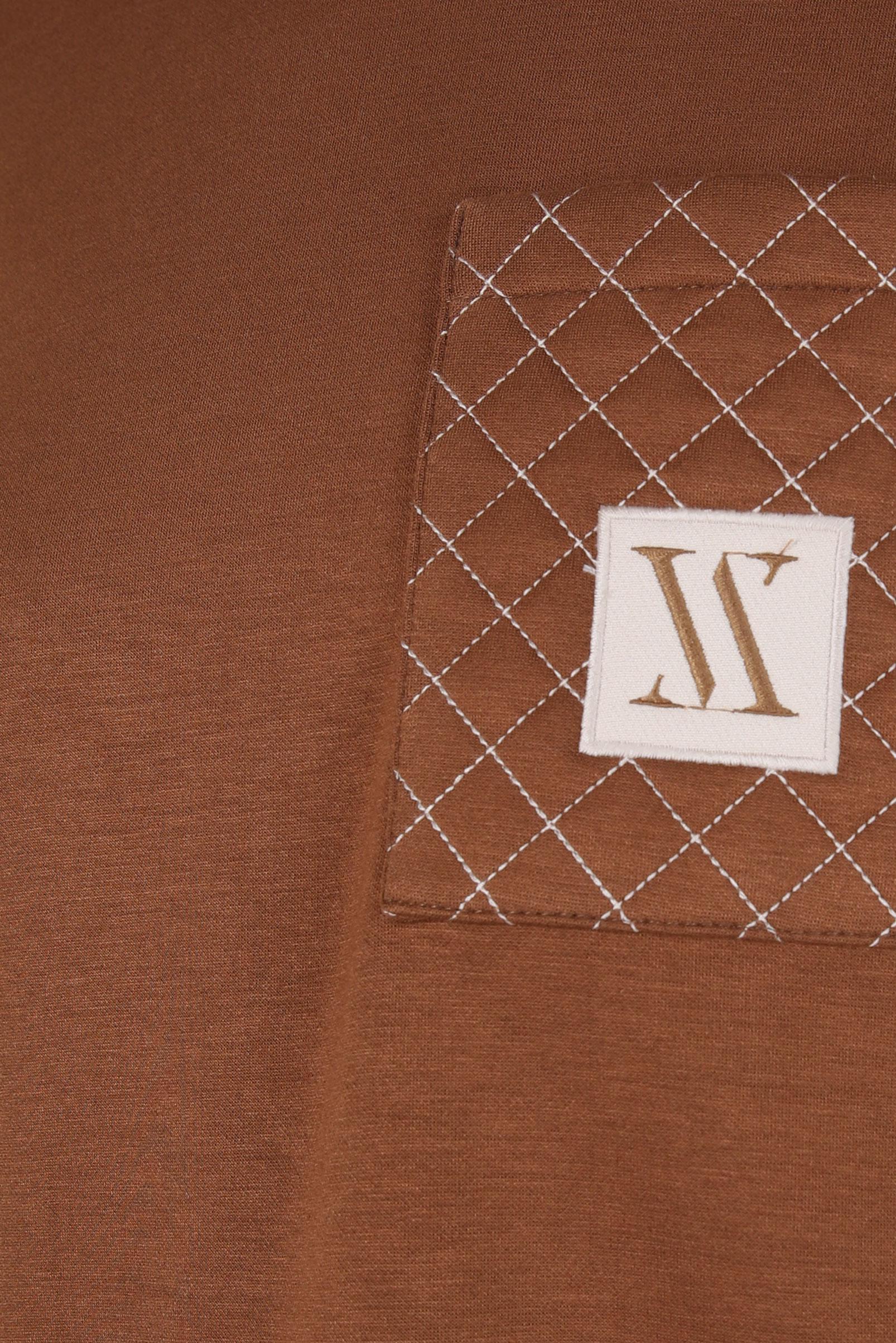 Tesettür giyim KAHVE CEP DETAYLI TUNİK 44291