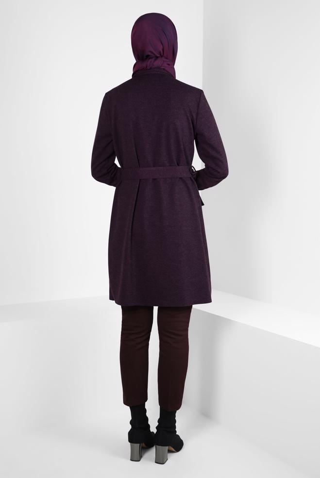 Hijab clothing DAMSON BELTED TUNIC 44295 - ALVİNA