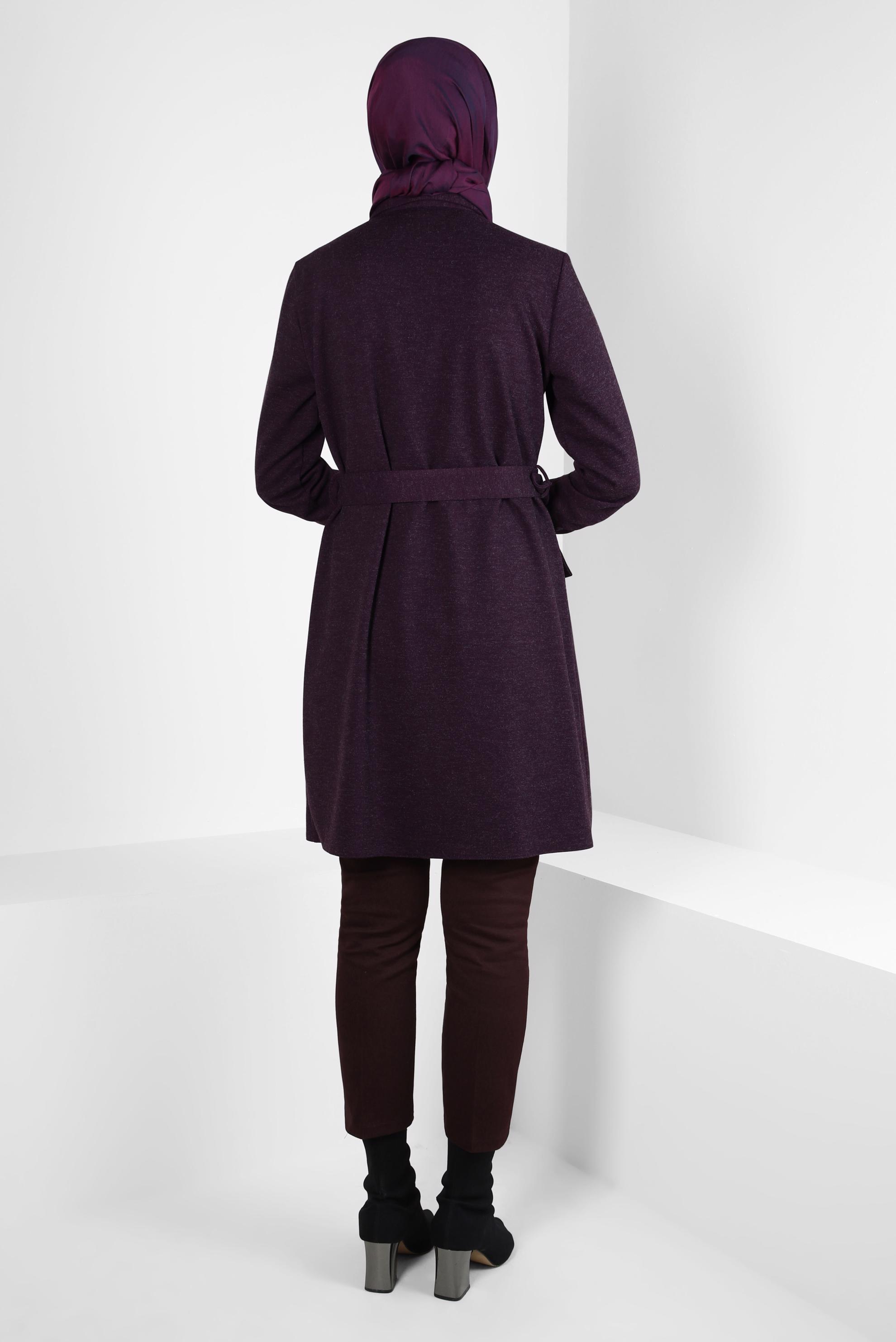 Tesettür giyim MÜRDÜM KEMERLİ TUNİK 44295